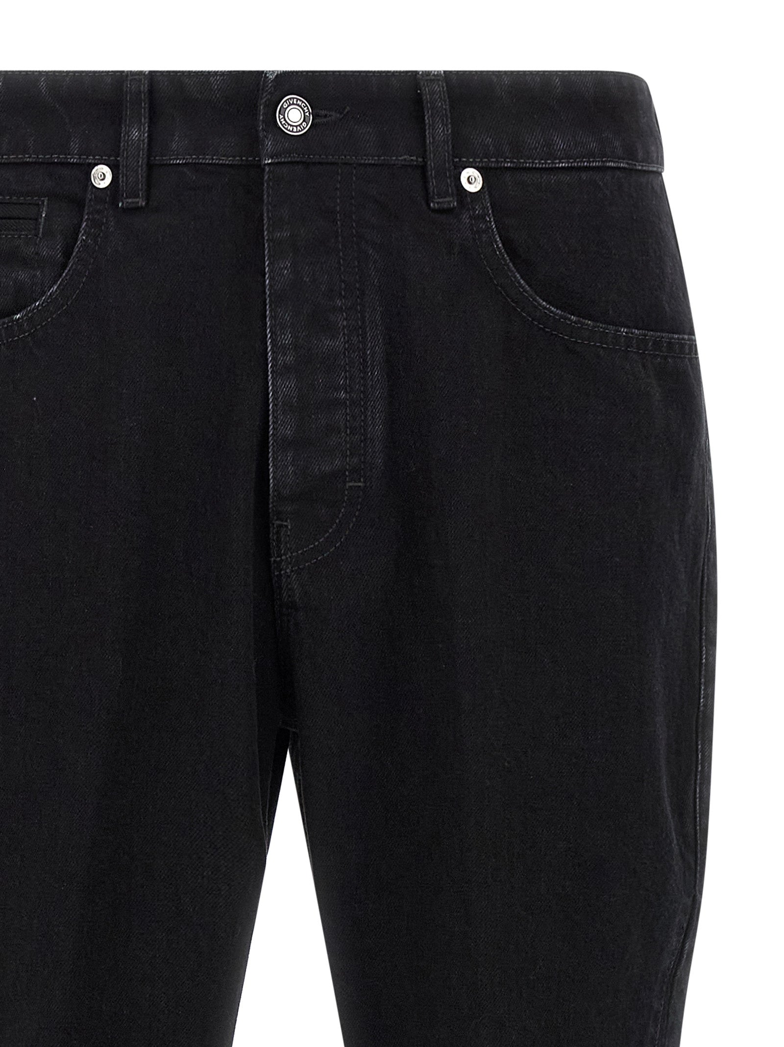 Givenchy Black Cotton Straight-Leg Men's Jeans