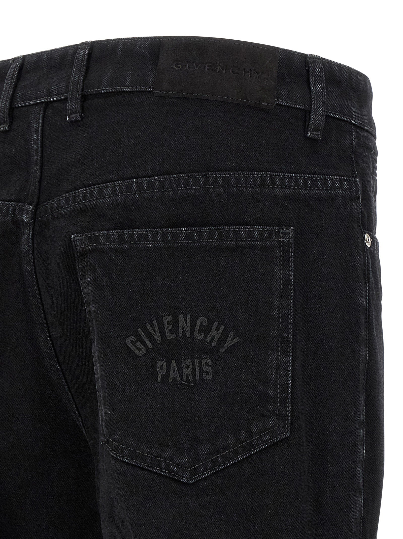 Givenchy Black Cotton Straight-Leg Men's Jeans
