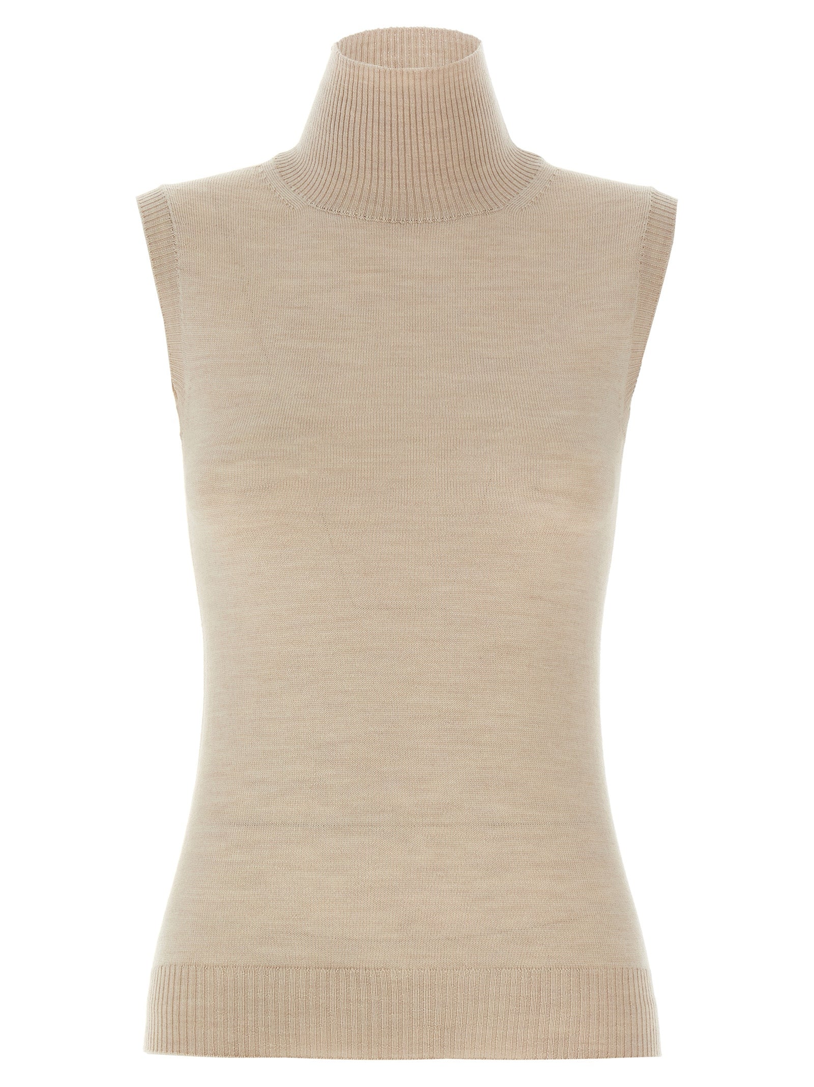 Sportmax Beige Virgin Wool Women's Cardigan