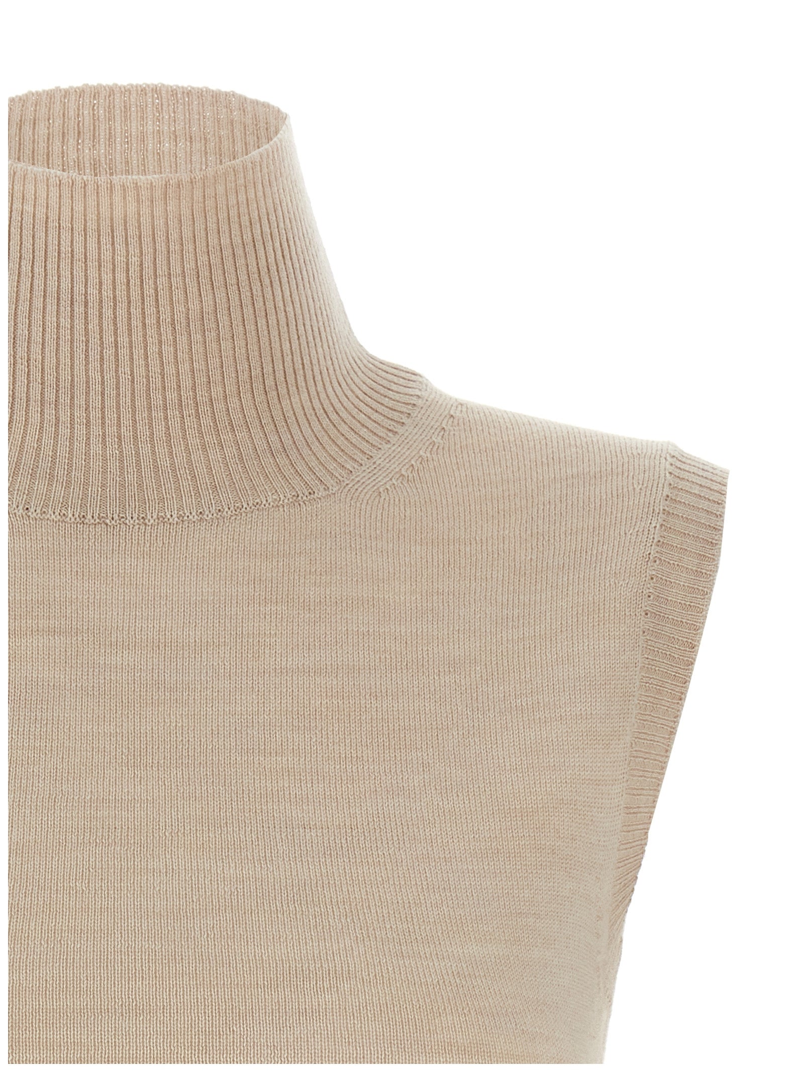 Sportmax Beige Virgin Wool Women's Cardigan