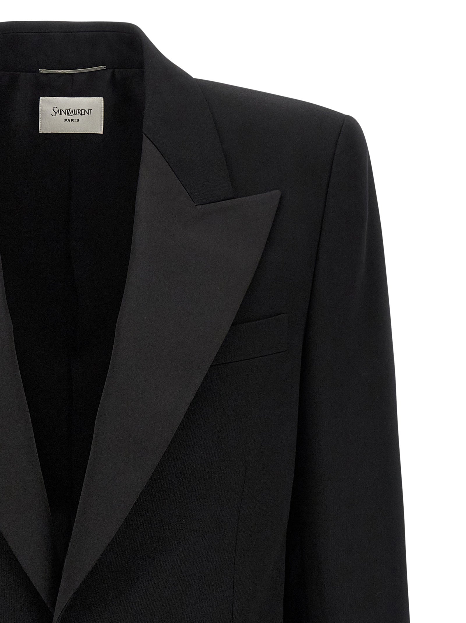 Saint Laurent Black Wool Men's Blazer