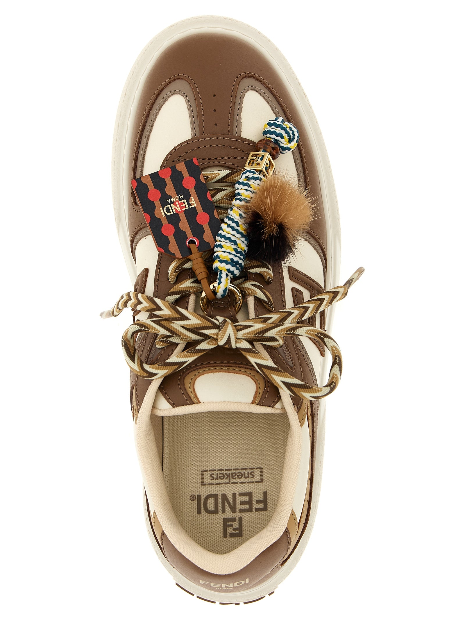 Fendi Multicolor Calfskin Platform Women's Sneakers