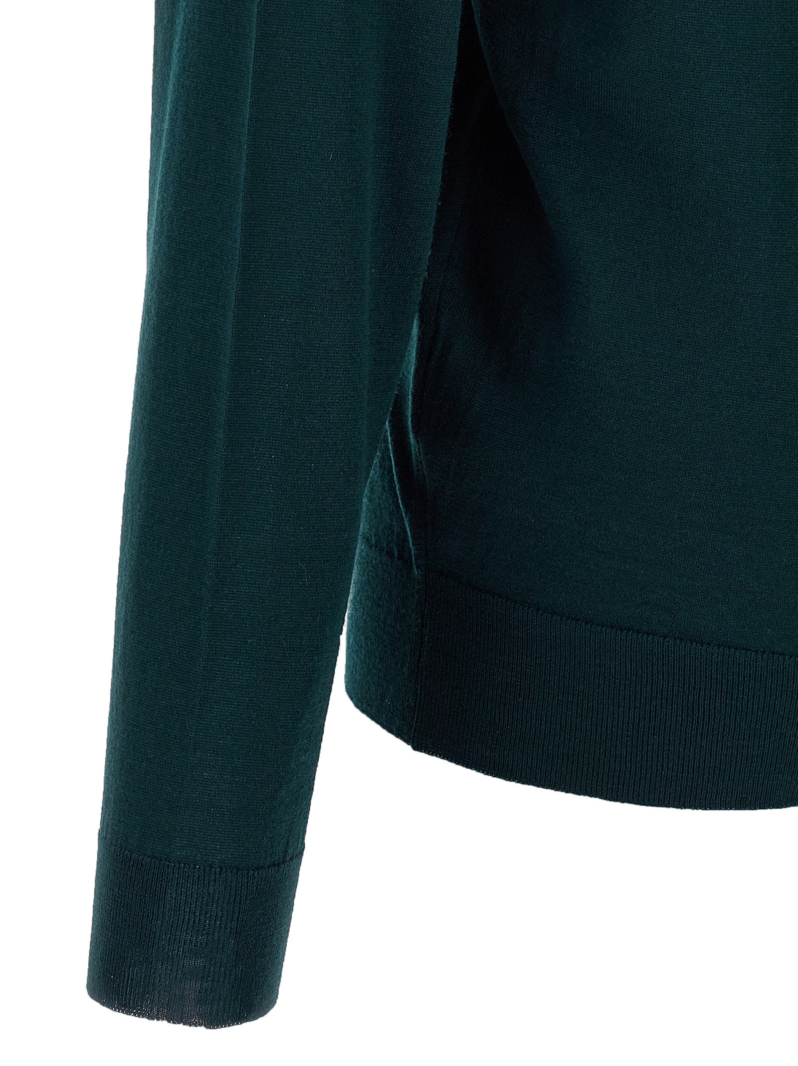 JOHN SMEDLEY Bicolor Merino Wool Men's Cardigan
