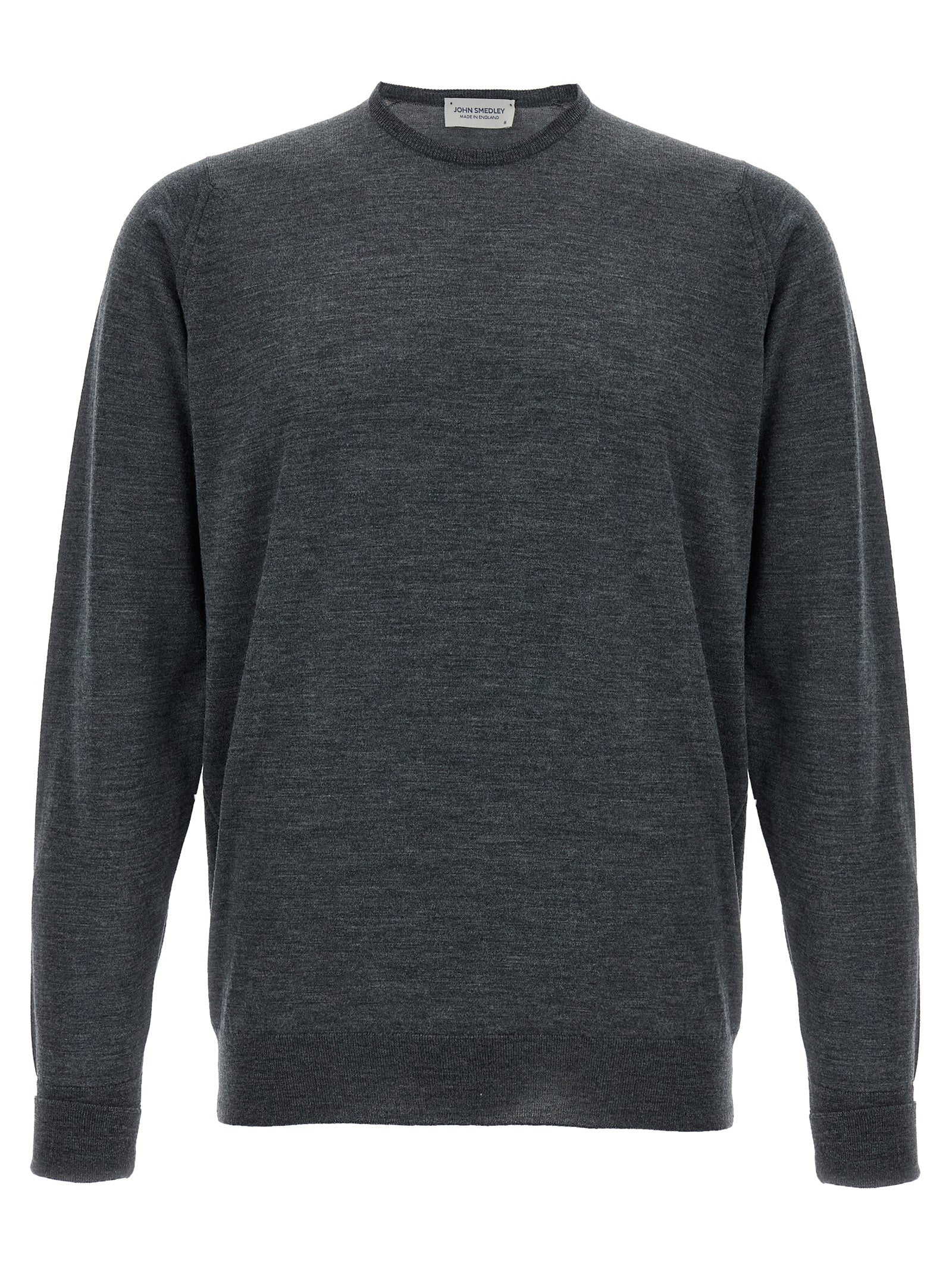 JOHN SMEDLEY Gray Merino Wool Men's Cardigan