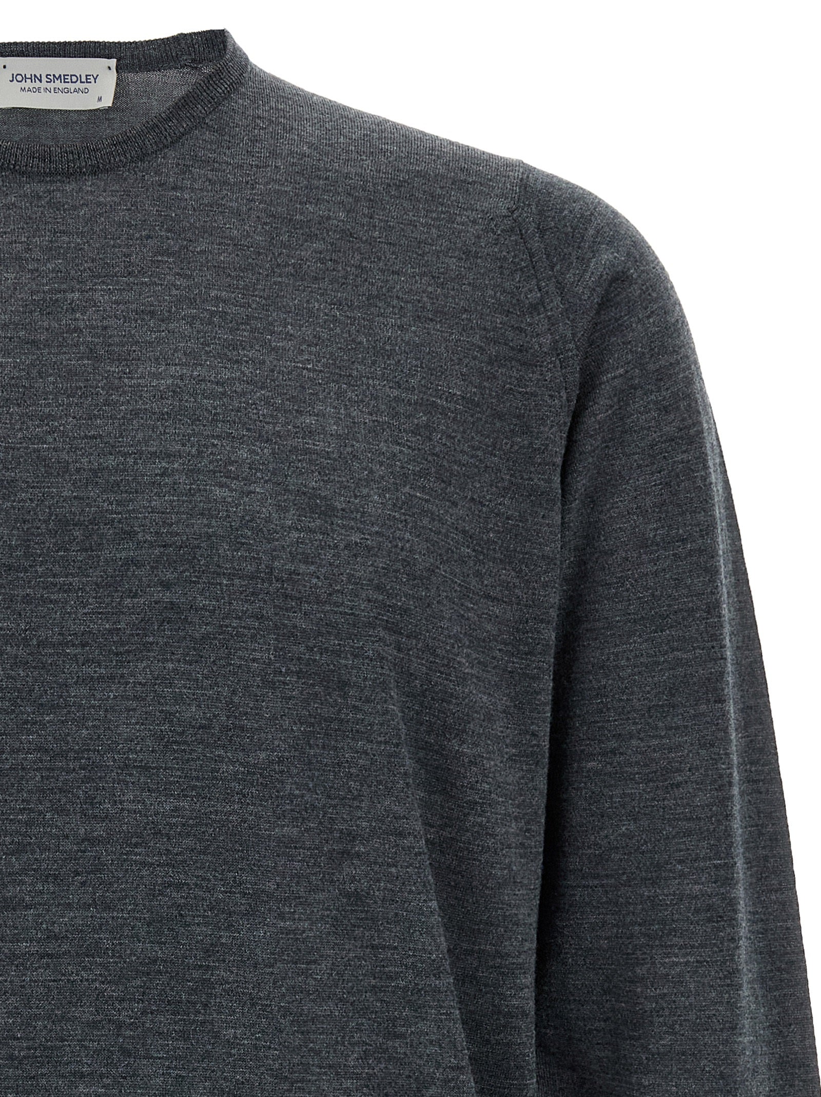 JOHN SMEDLEY Gray Merino Wool Men's Cardigan