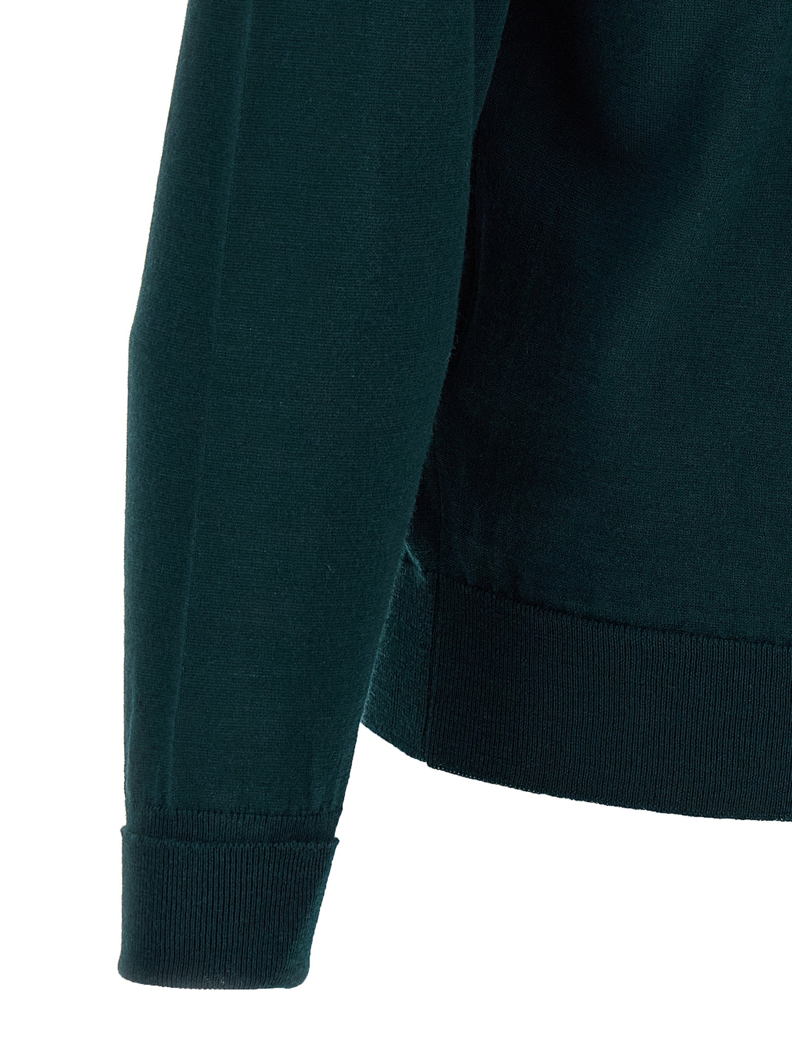 JOHN SMEDLEY Bicolor Merino Wool Men's Cardigan