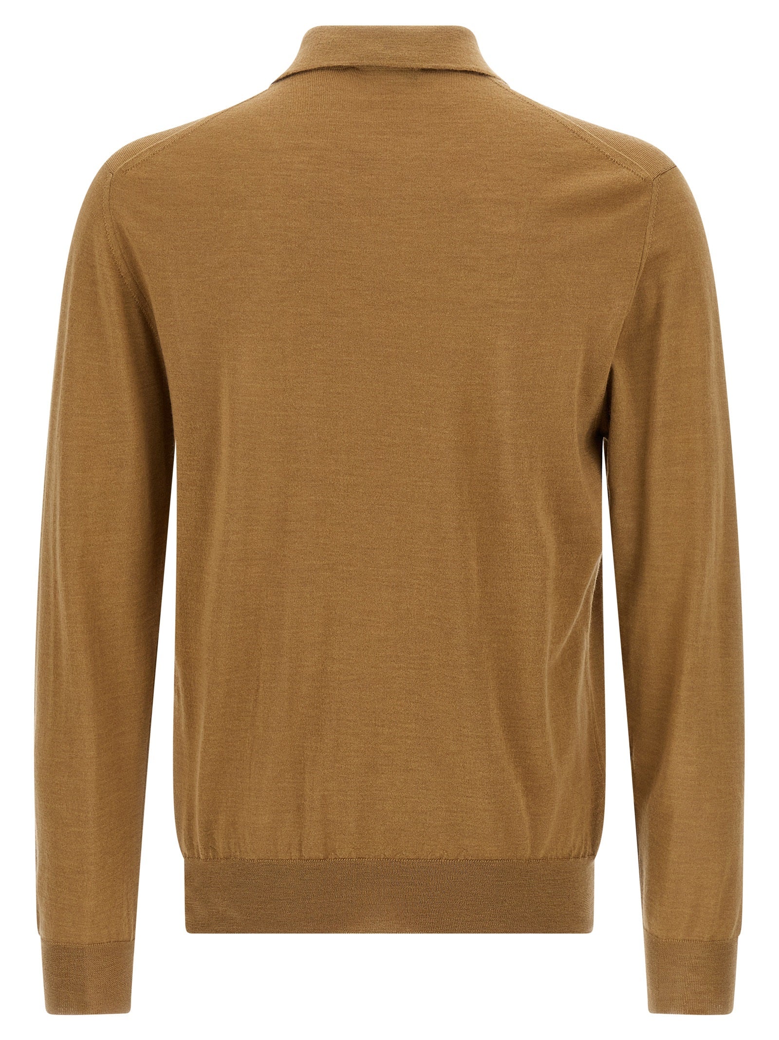 ZANONE Beige Cashmere Polo Men's Shirt