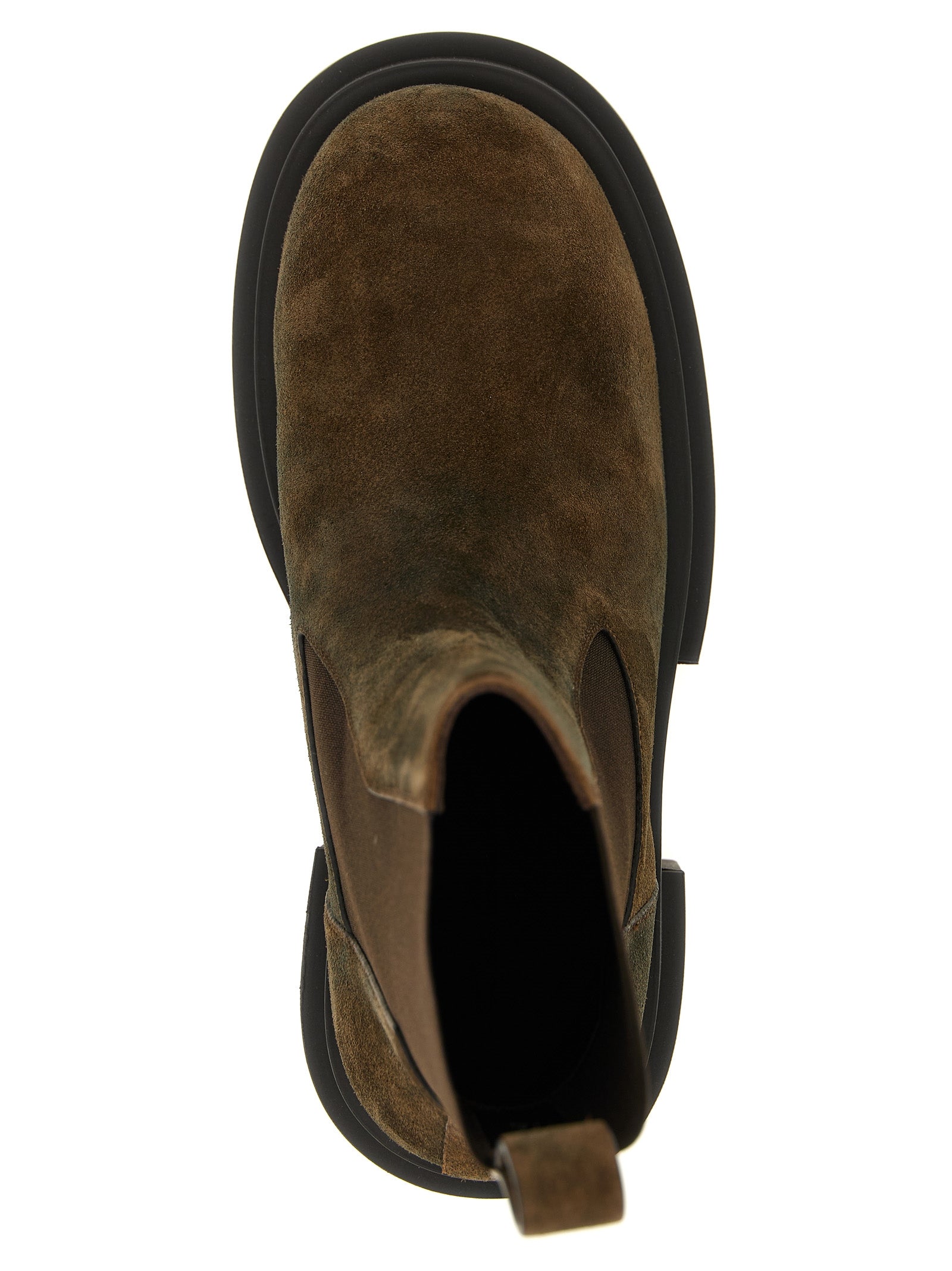 Rick Owens Brown Calfskin Ankle Men's Boots