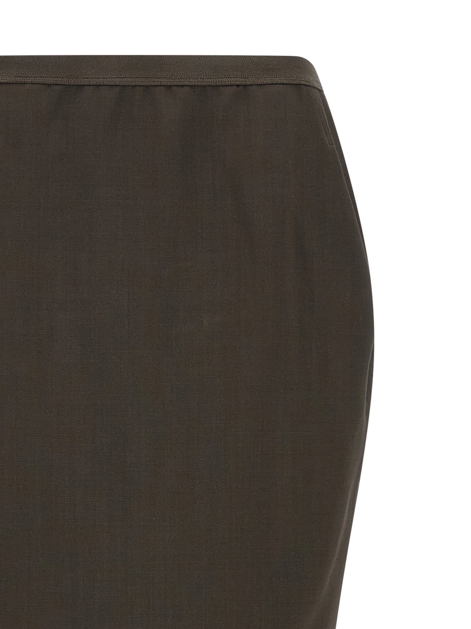 Rick Owens Gray Wool Mini Women's Skirt