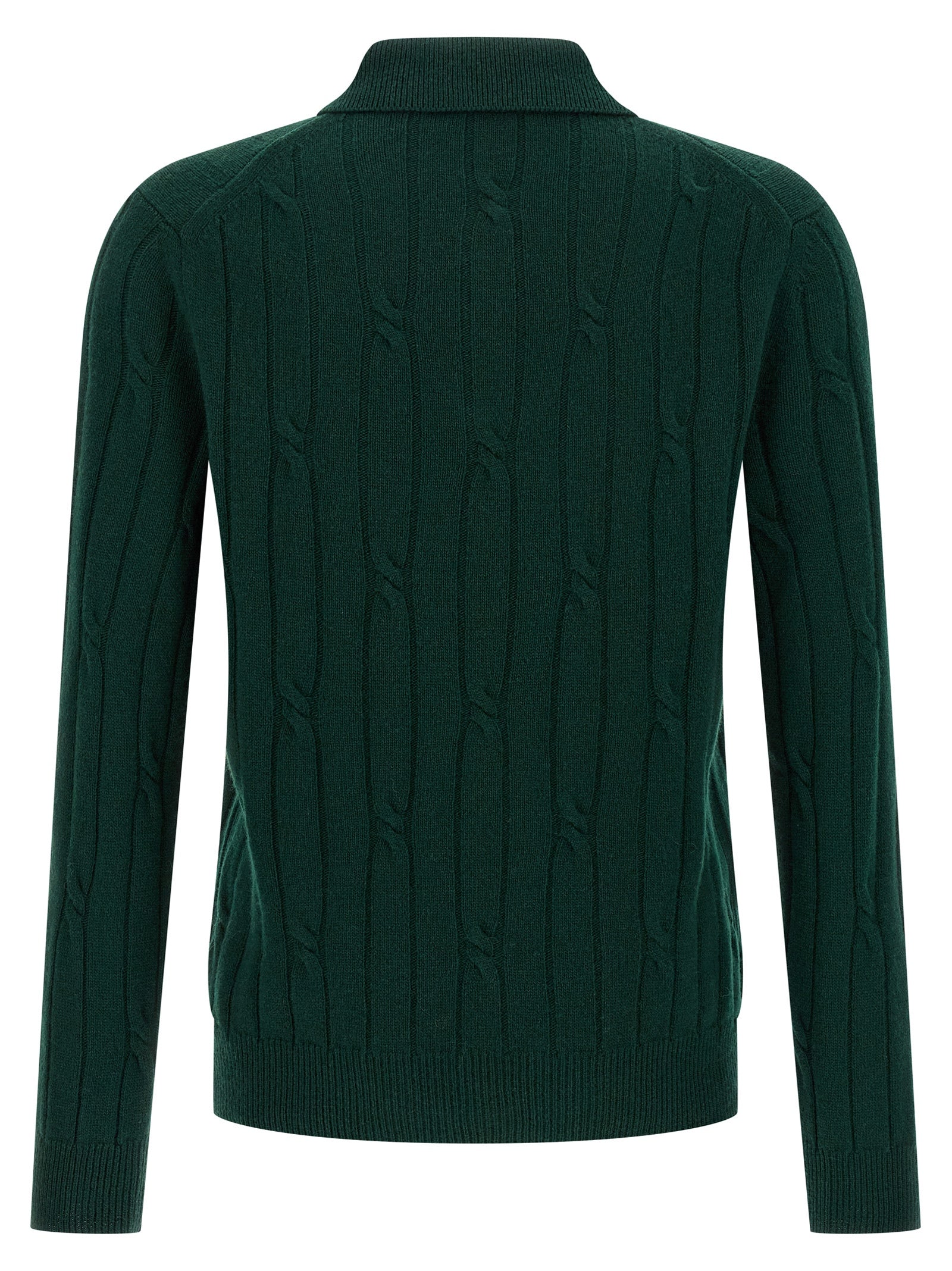 ZANONE Bicolor Virgin Wool Polo Men's Shirt