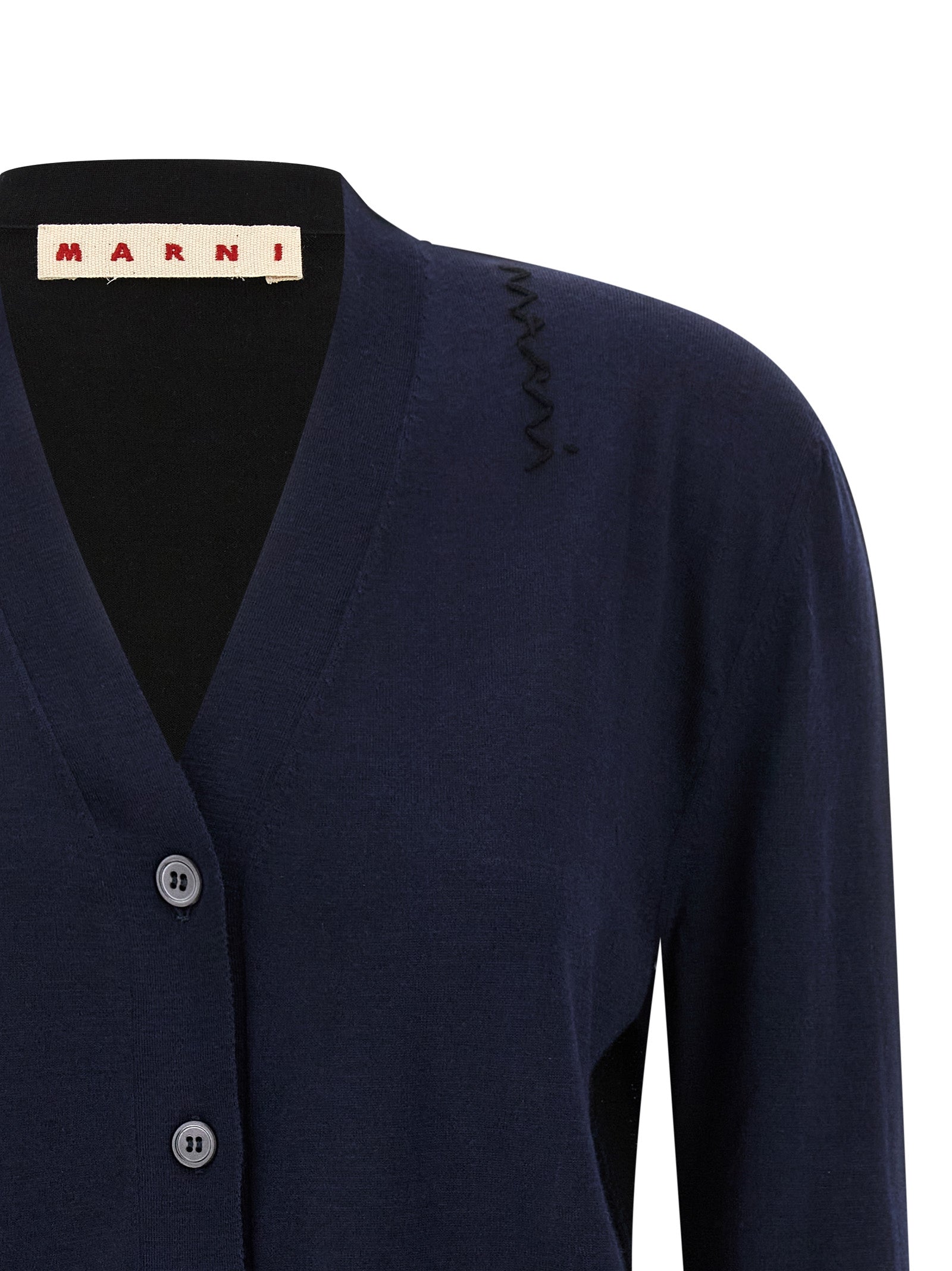 Marni Multicolor Virgin Wool Women's Cardigan