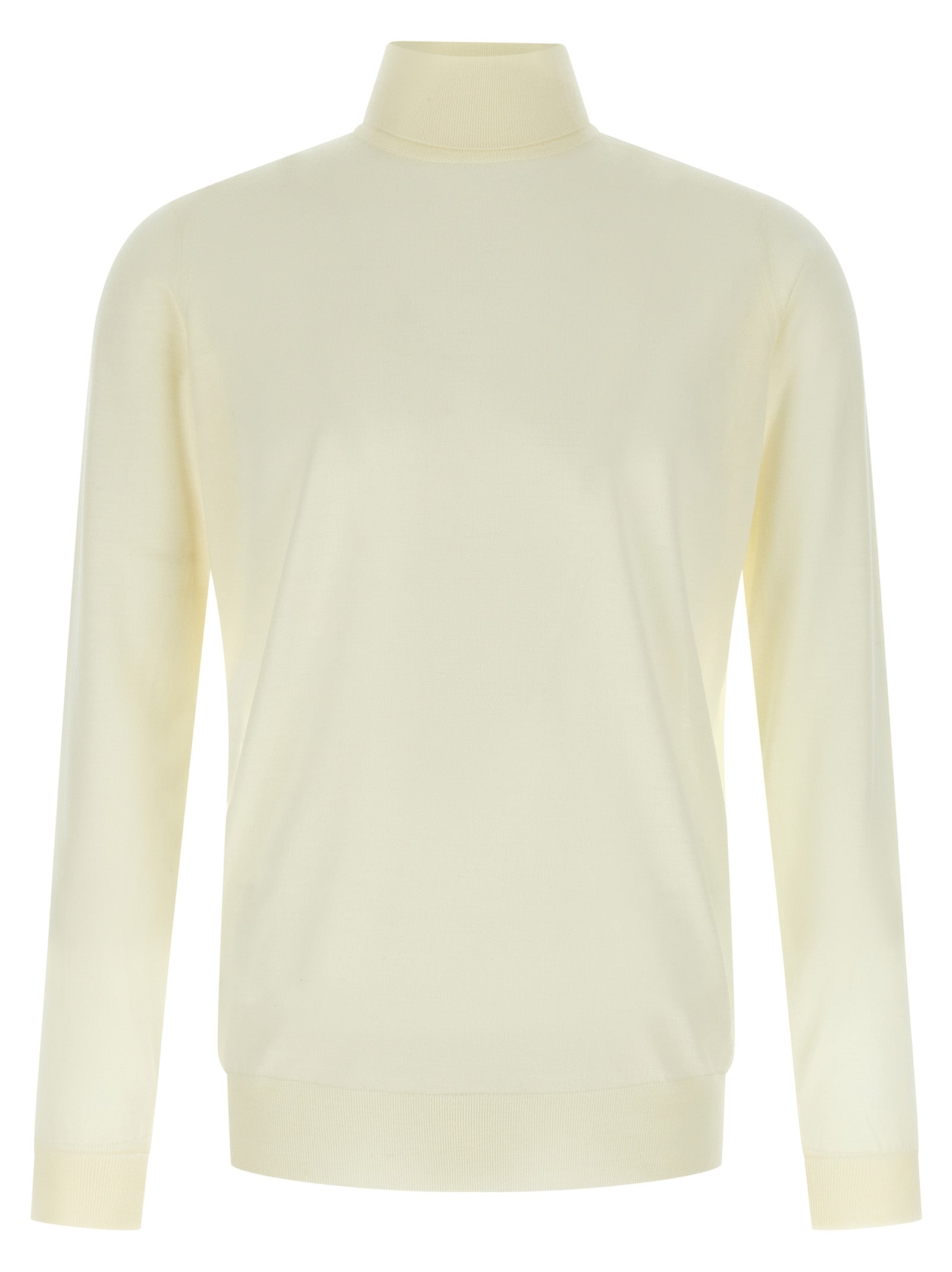 JOHN SMEDLEY Black Merino Wool Men's Cardigan