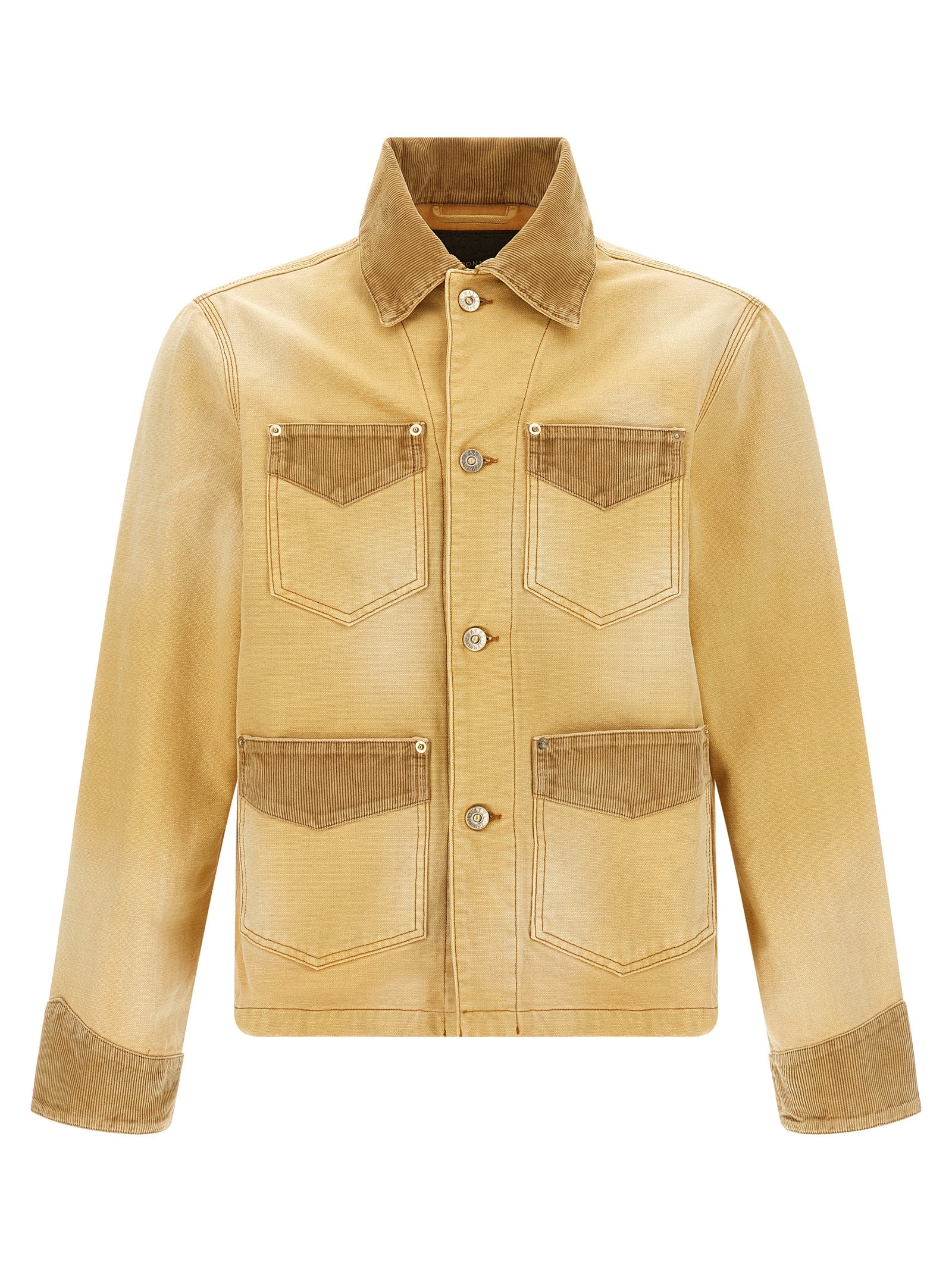 WALES BONNER Beige Cotton Denim Men's Jacket