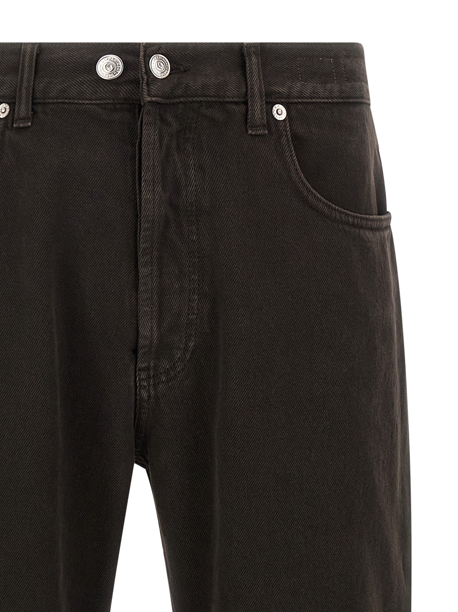 Department 5 Black Cotton Tapered Men's Jeans