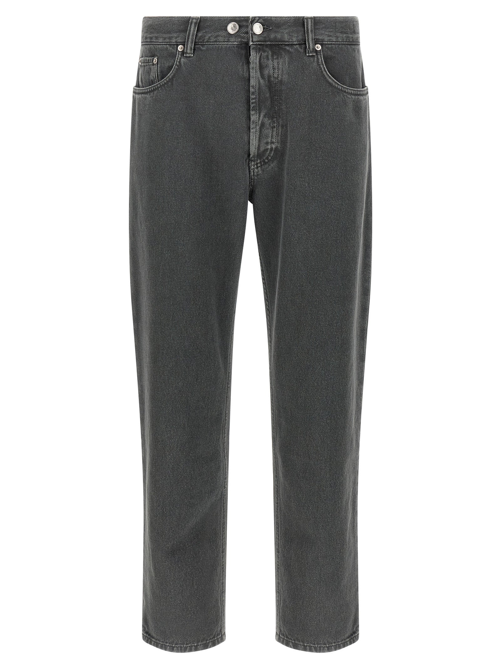 Department 5 Gray Cotton Cropped Men's Jeans