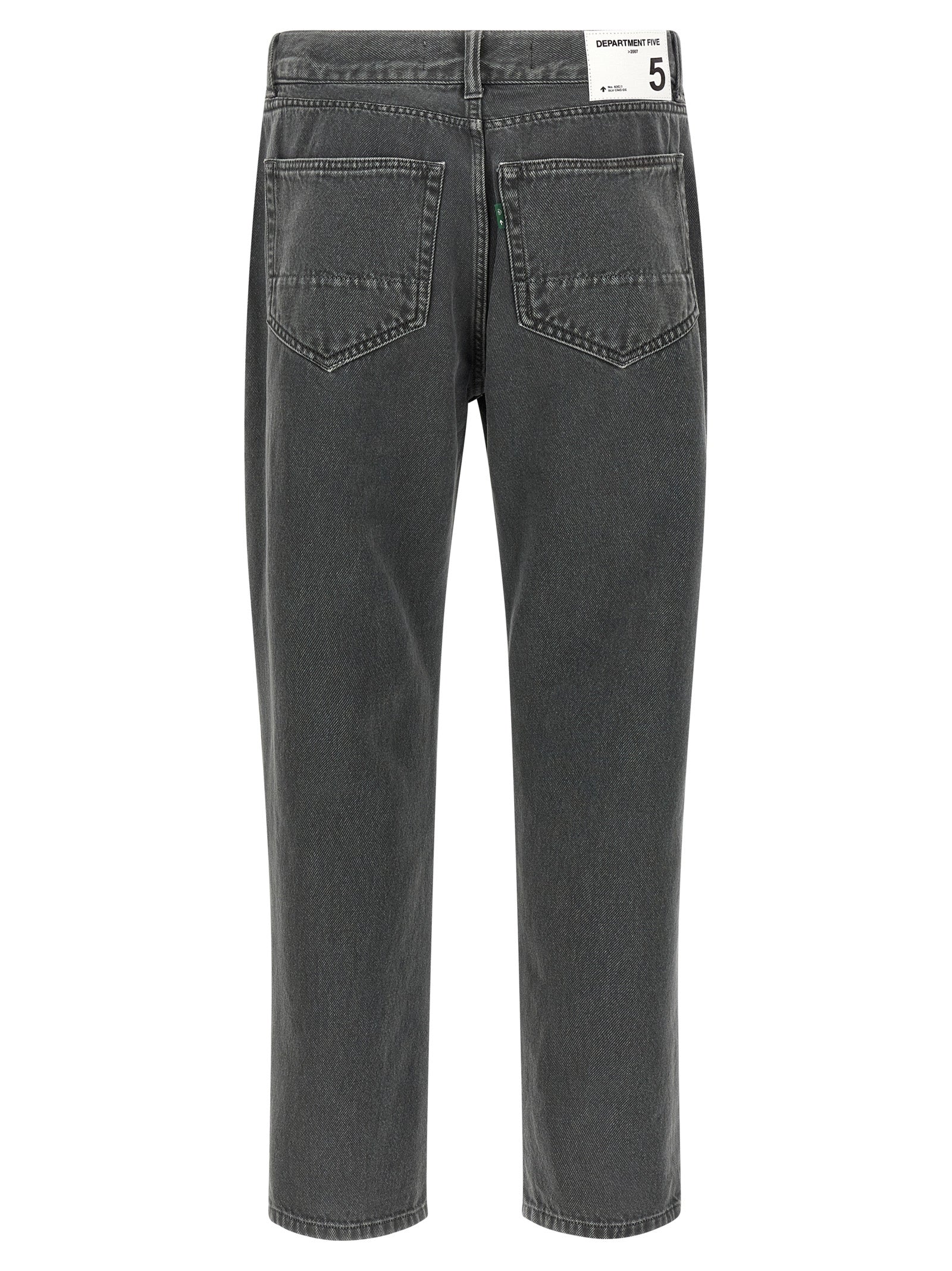 Department 5 Gray Cotton Cropped Men's Jeans