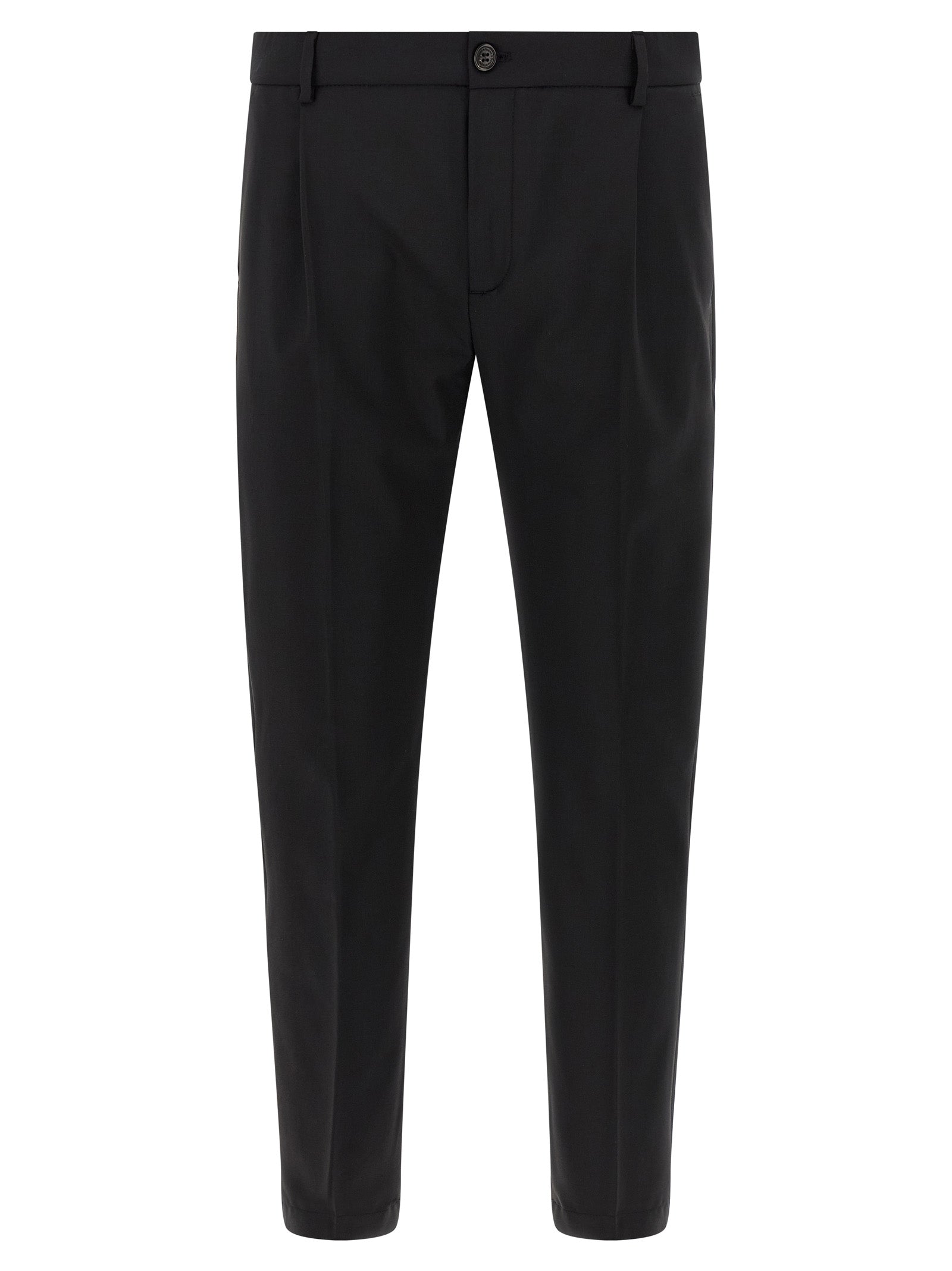 Department 5 Black Virgin Wool Cropped Men's Pants