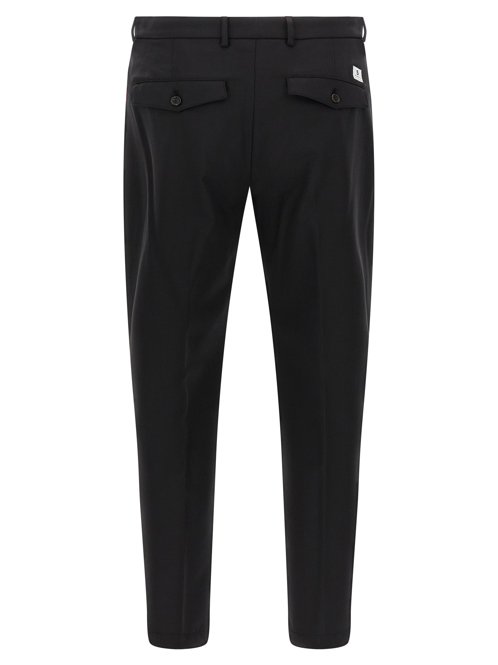 Department 5 Black Virgin Wool Cropped Men's Pants