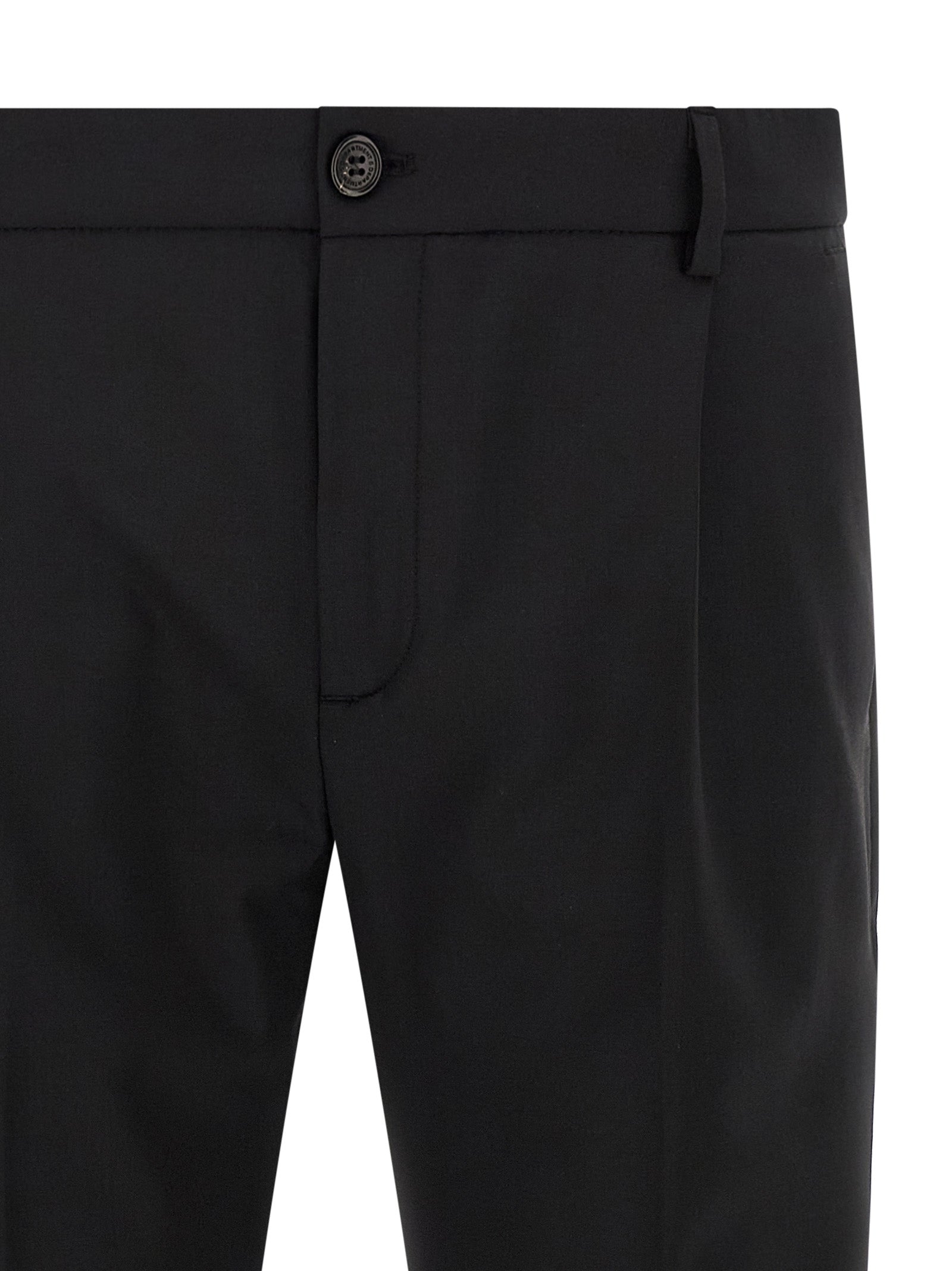 Department 5 Black Virgin Wool Cropped Men's Pants