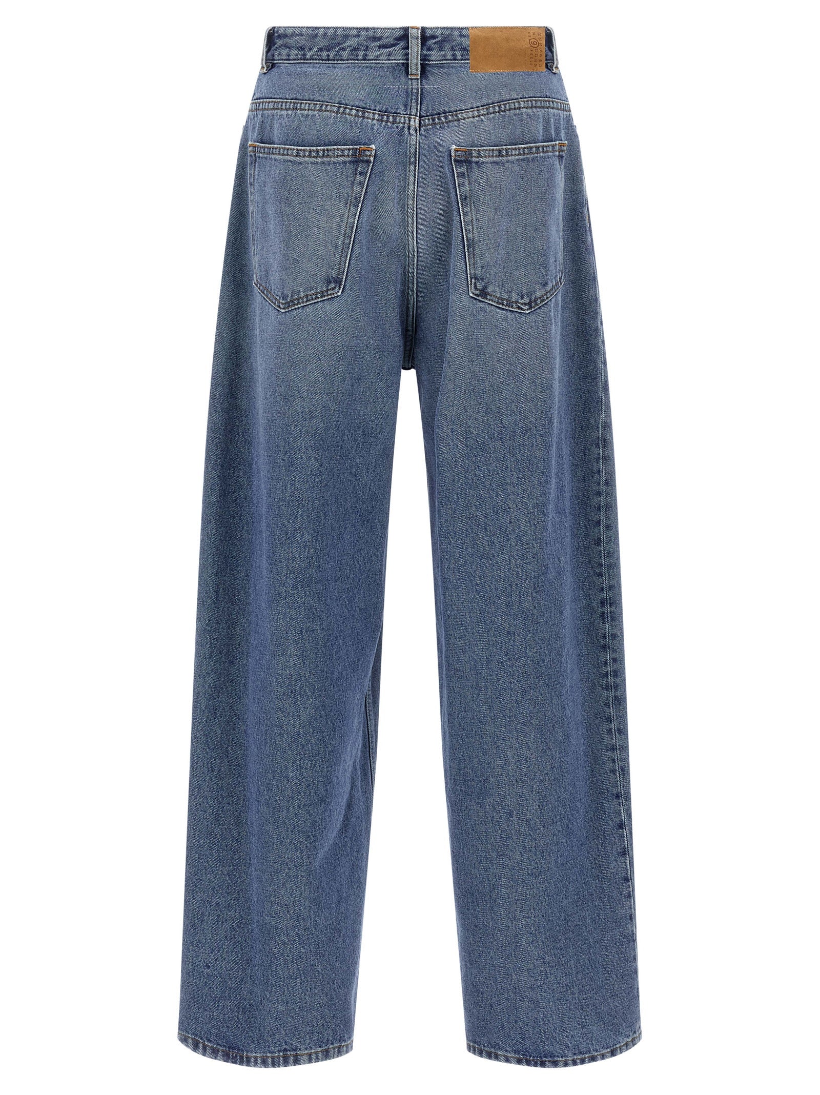 MM6 Maison Margiela Blue Cotton Jeans Men's Denim