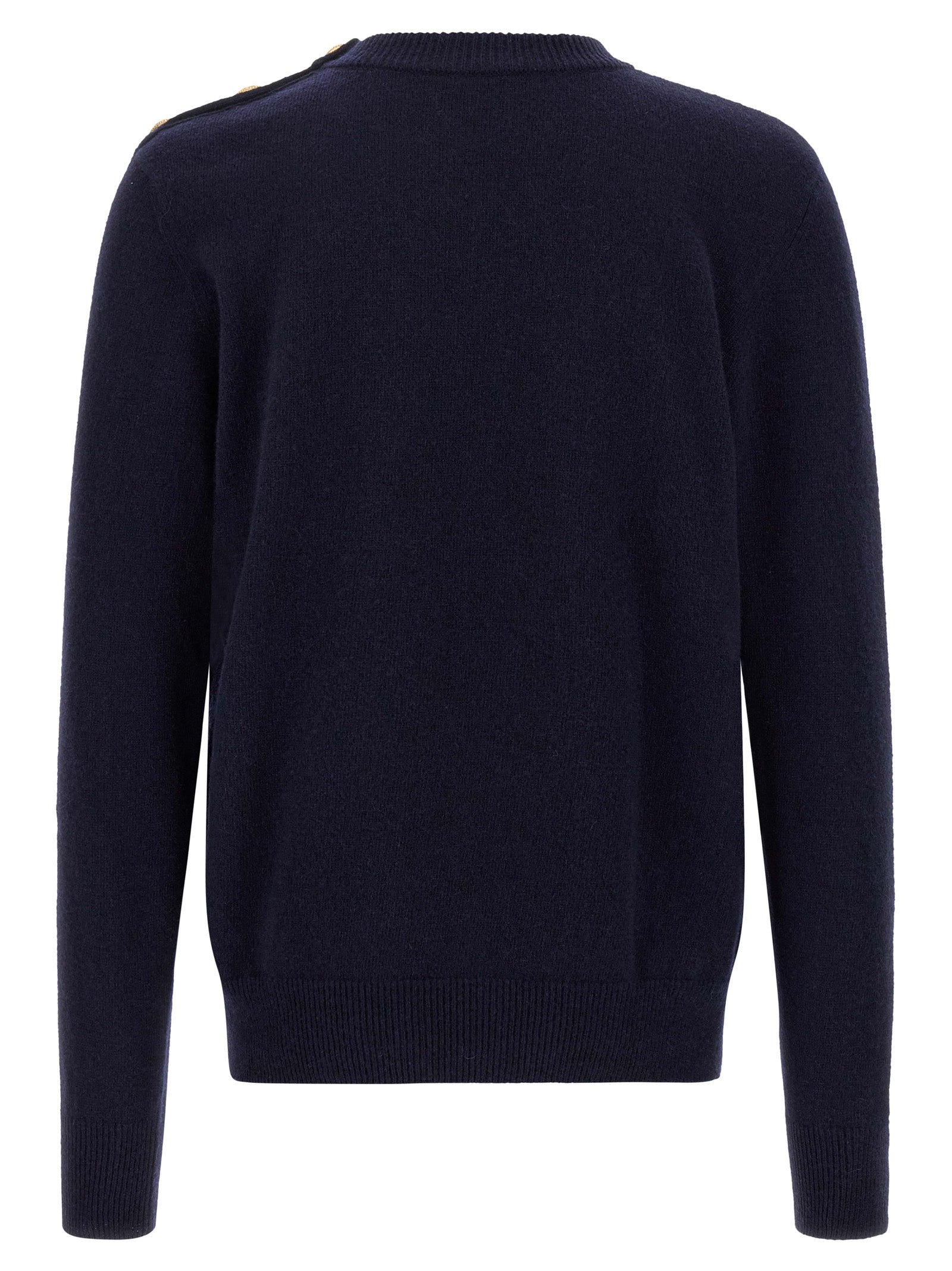 Balmain Blue Cashmere Men's Cardigan