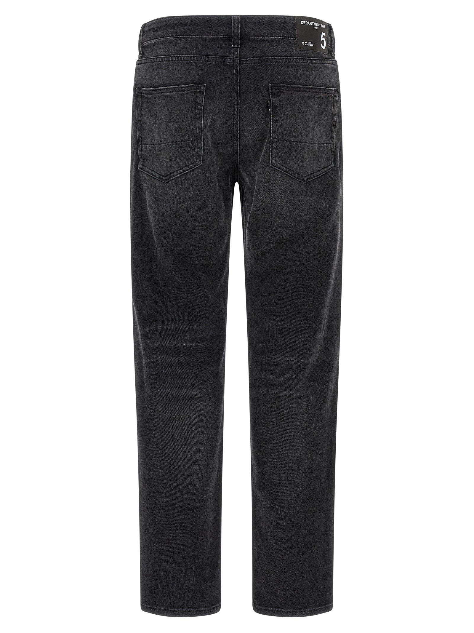 Department 5 Black Cotton Straight-Leg Men's Jeans