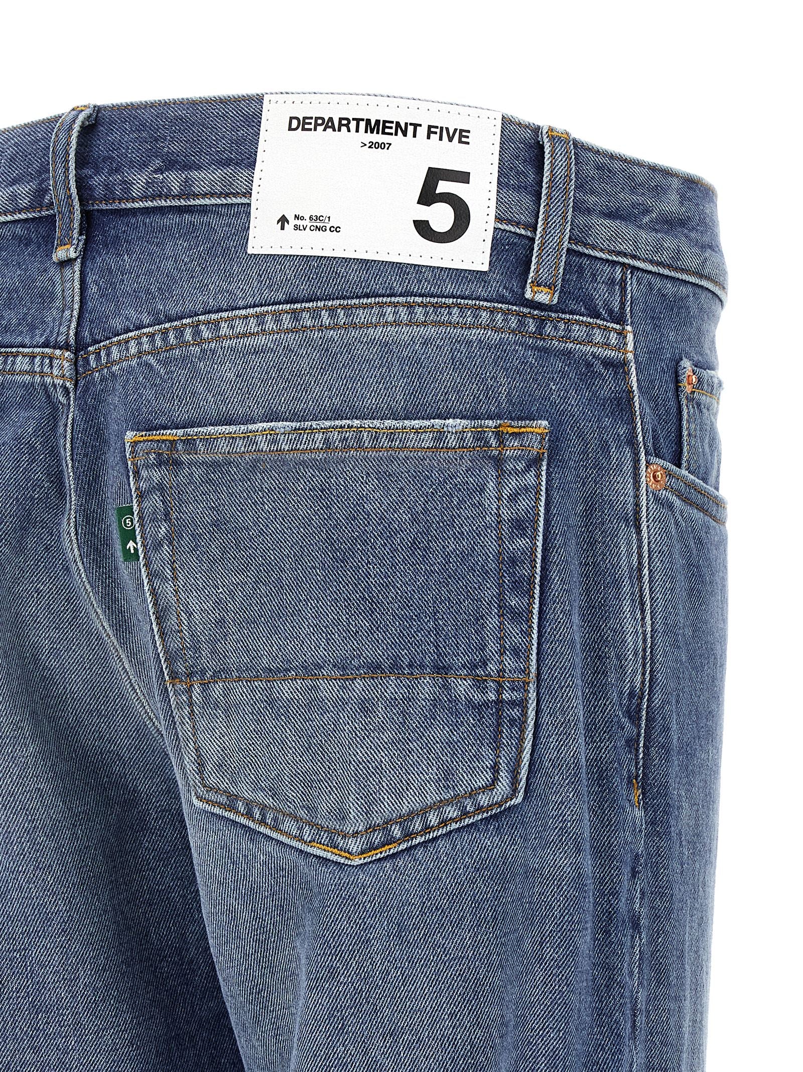 Department 5 Blue Cotton Straight-Leg Men's Jeans