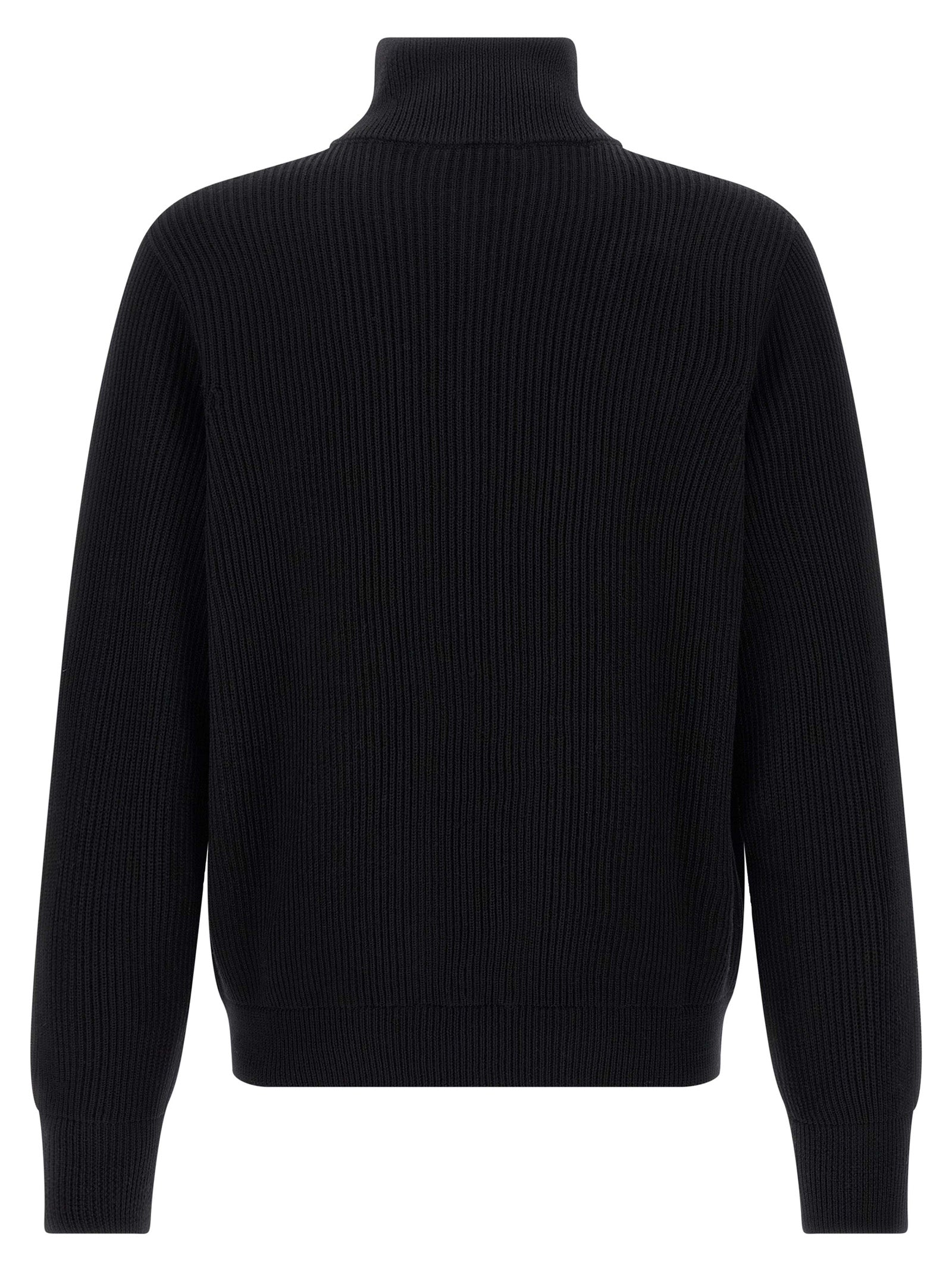 Roberto Collina Black Merino Wool Men's Cardigan