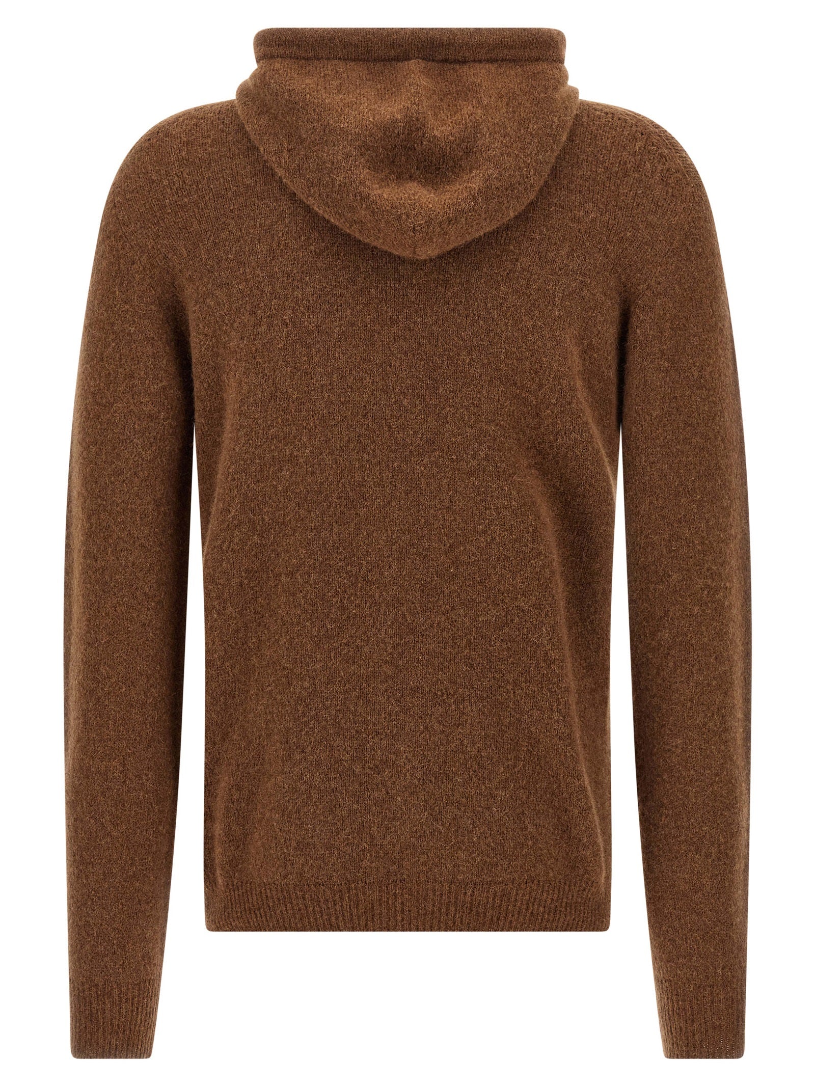 Roberto Collina Brown Virgin Wool Men's Cardigan