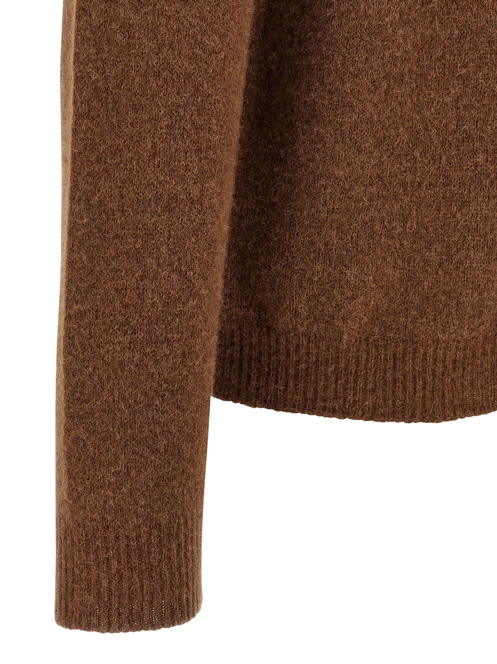 Roberto Collina Brown Virgin Wool Men's Cardigan