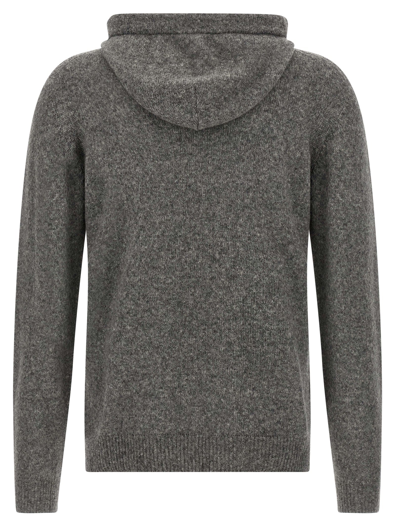 Roberto Collina Gray Virgin Wool Men's Cardigan