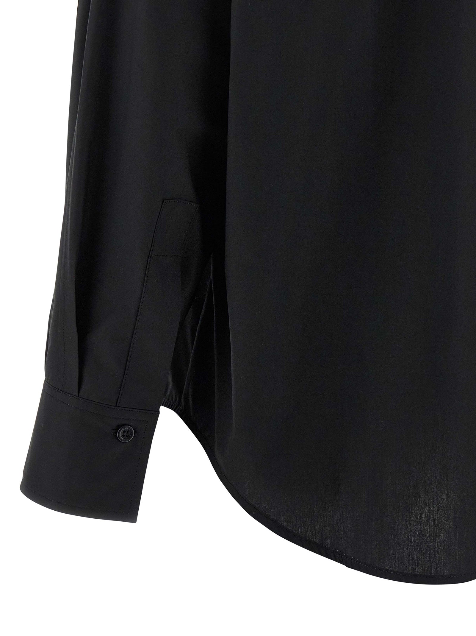 NUDE Black Cotton Women's Blouse
