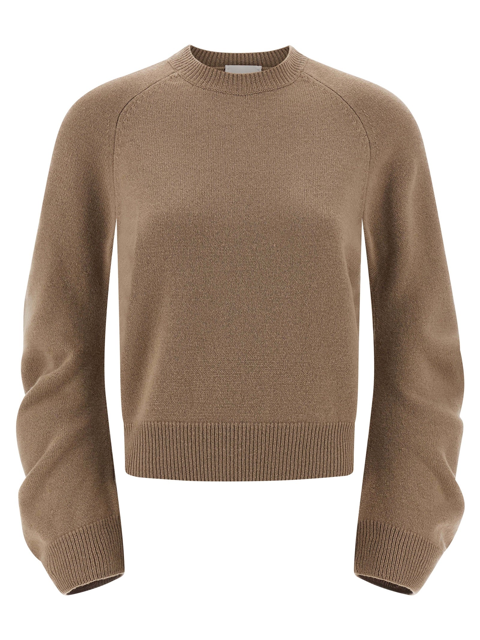 NUDE Beige Virgin Wool Women's Cardigan