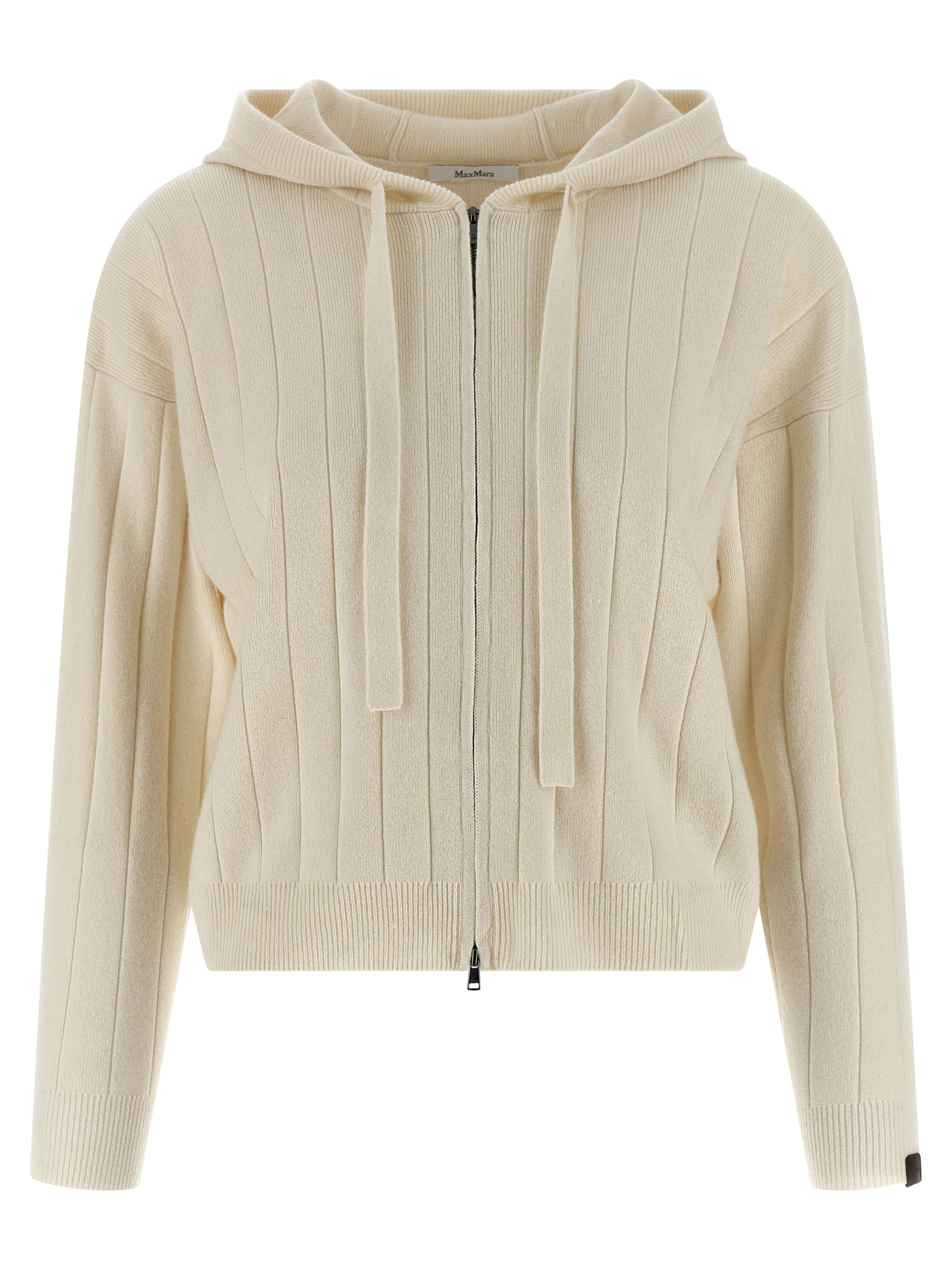 Max Mara White Cashmere Women's Cardigan