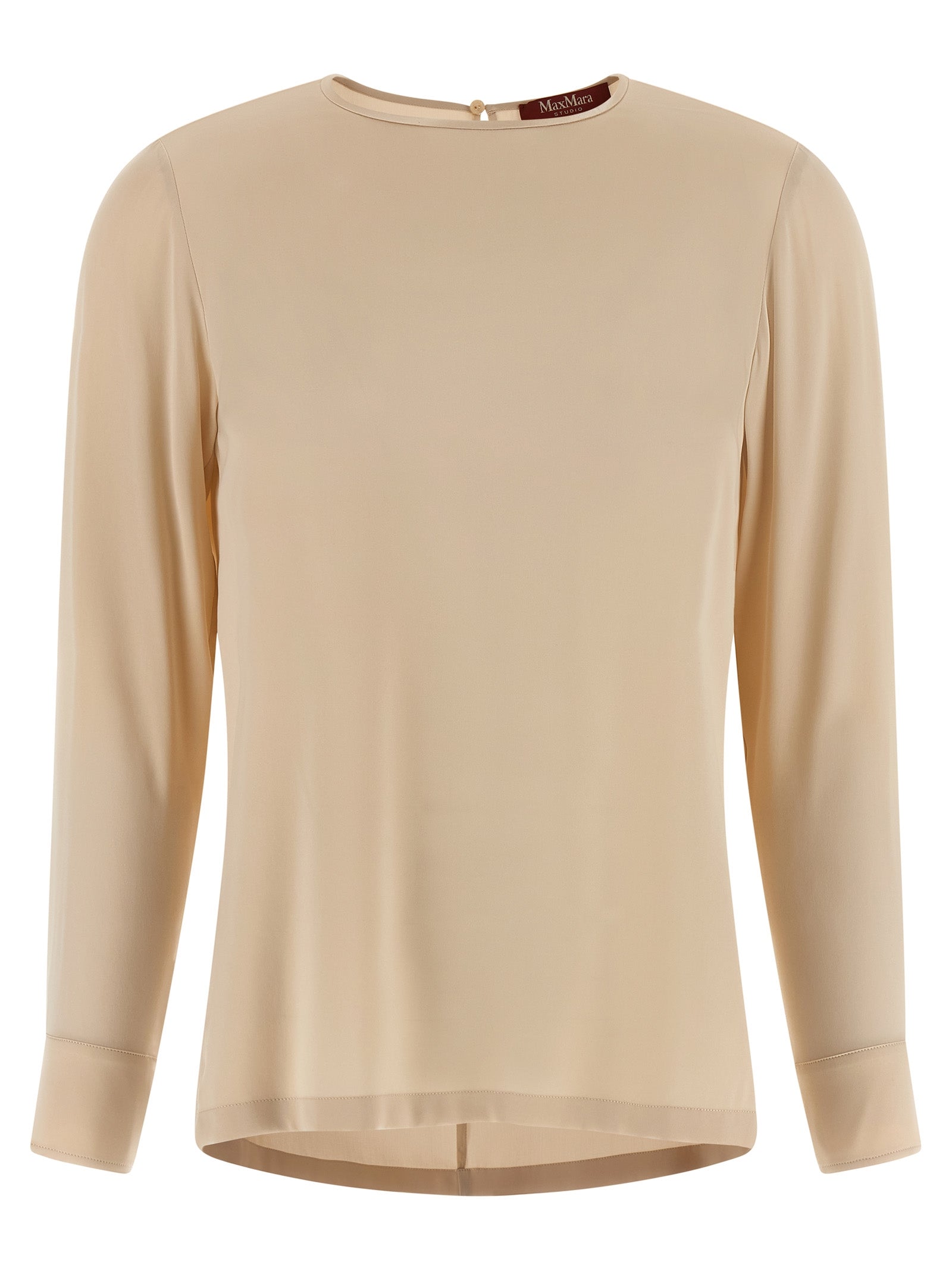 Max Mara Beige Silk Women's Blouse