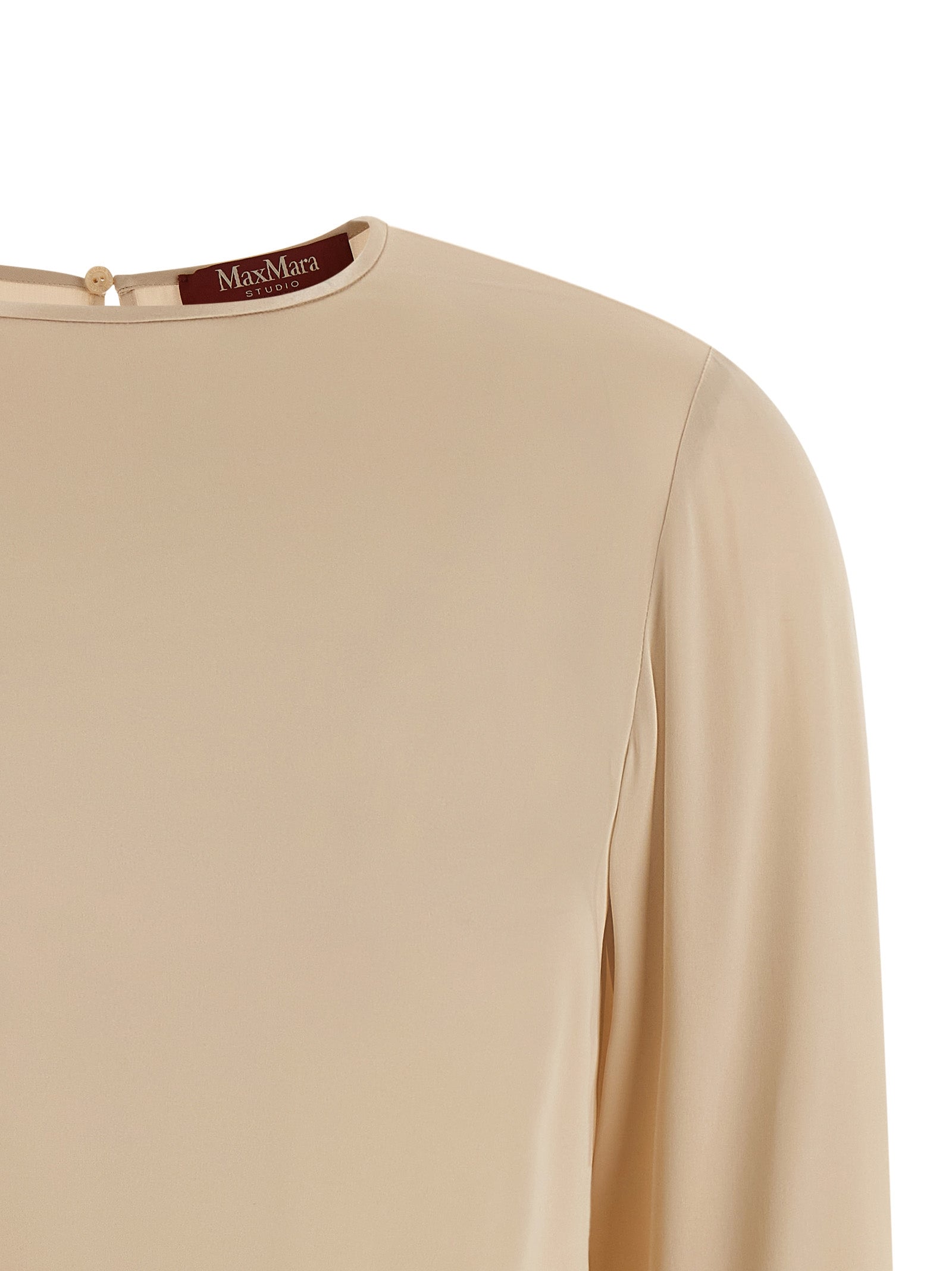 Max Mara Beige Silk Women's Blouse