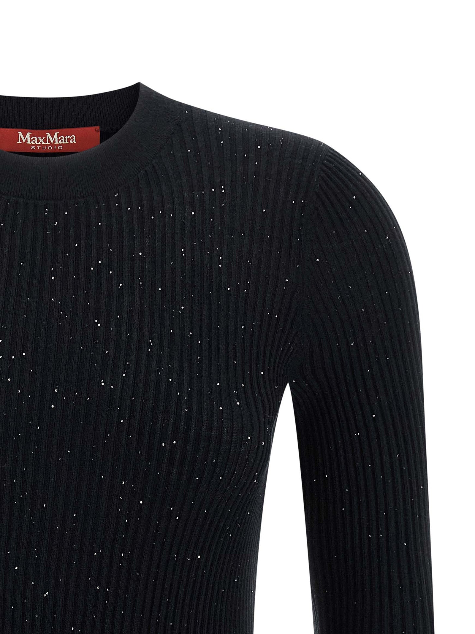 Max Mara Black Silk Women's Cardigan