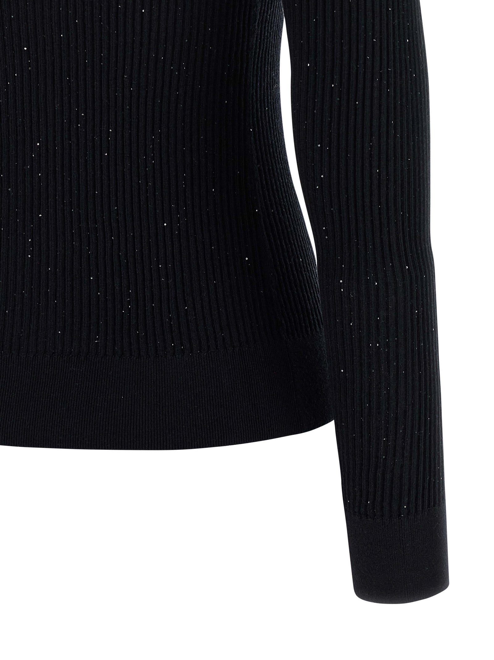 Max Mara Black Silk Women's Cardigan