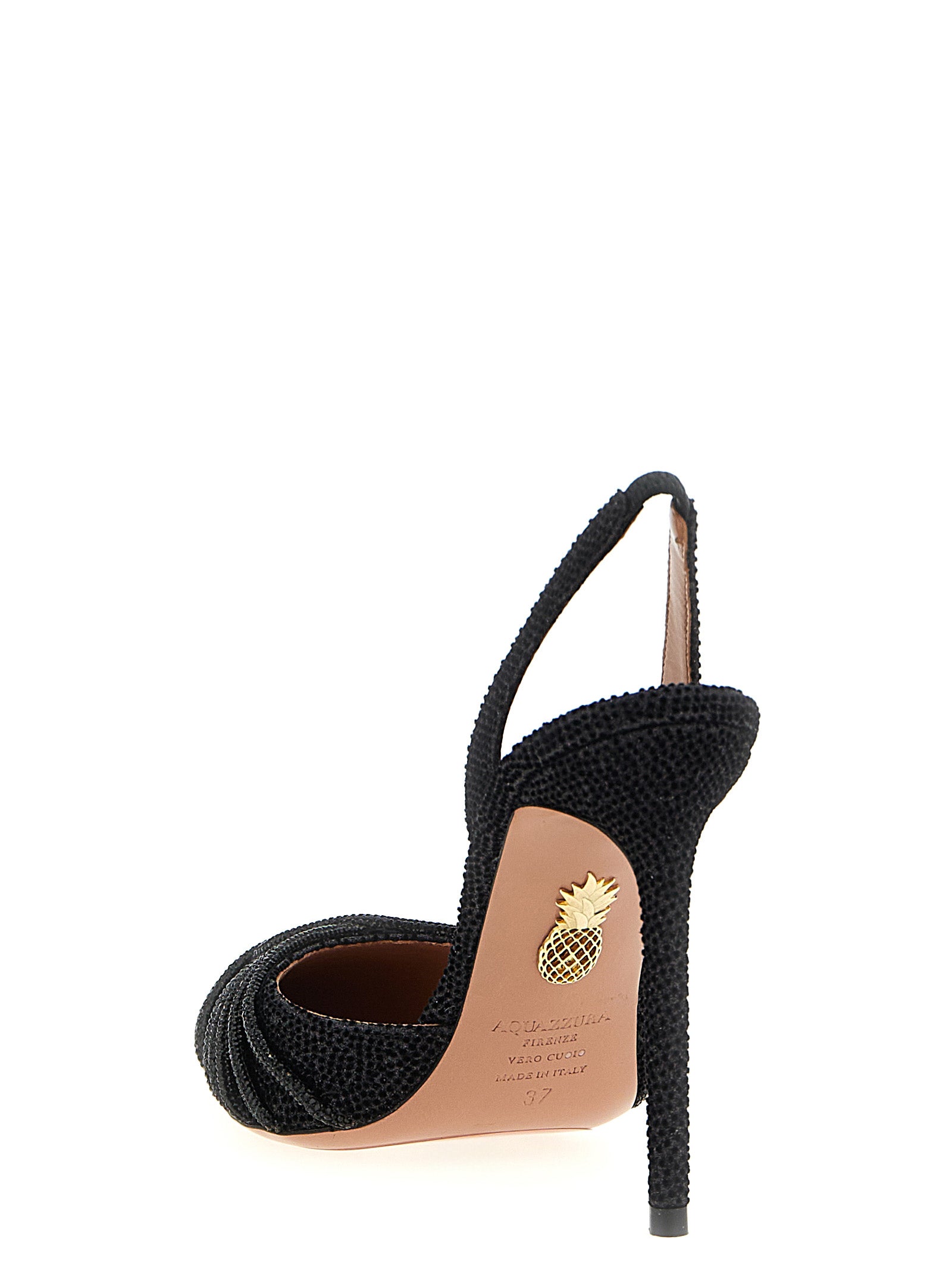 Aquazzura Black Textile High Heel Women's Pumps