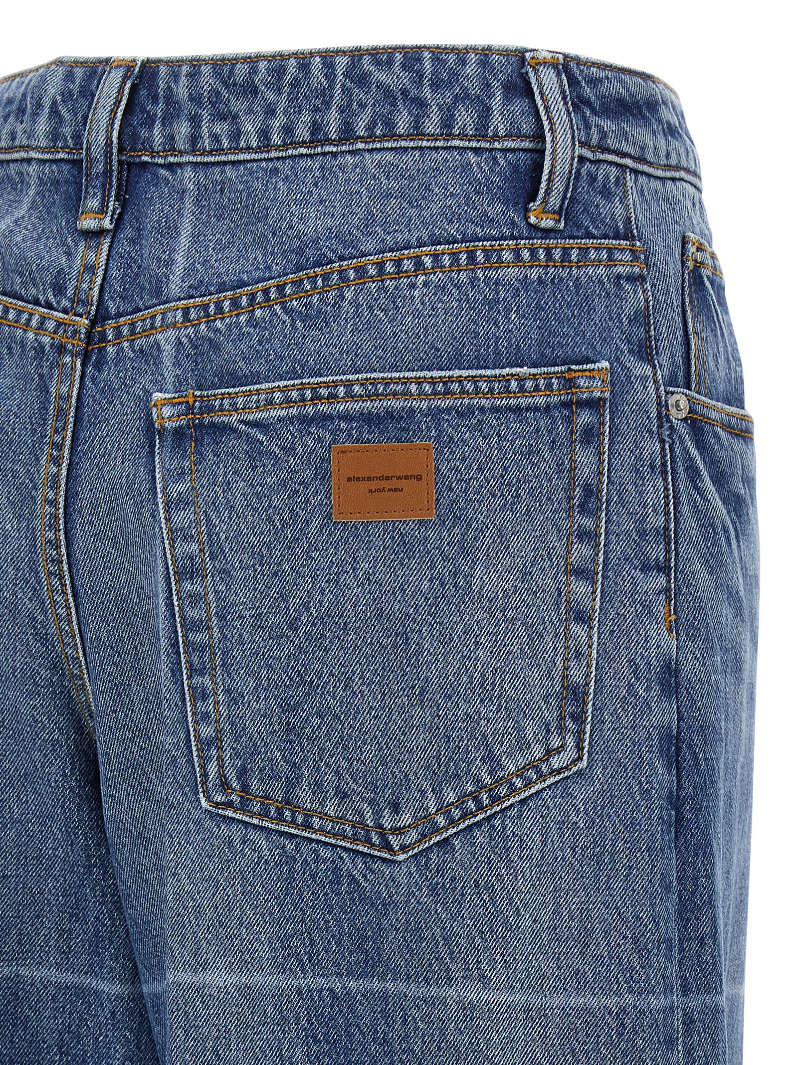 DENIM X ALEXANDER WANG Blue Cotton Jeans Women's Denim
