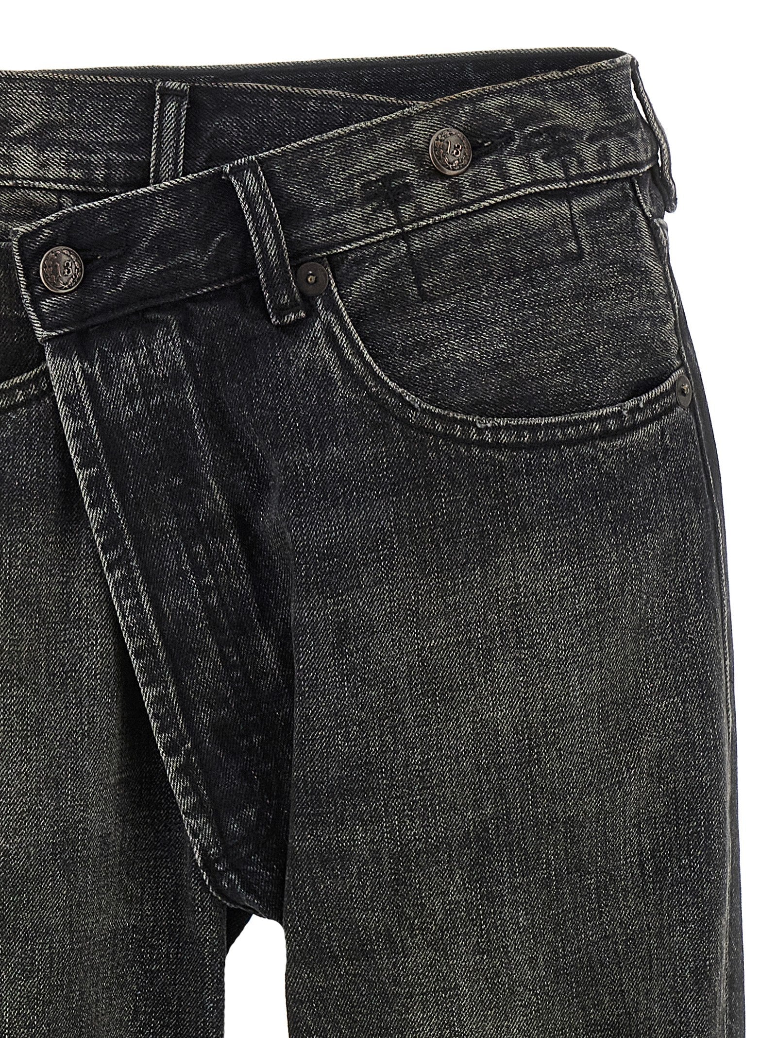 R13 Black Cotton Jeans Women's Denim