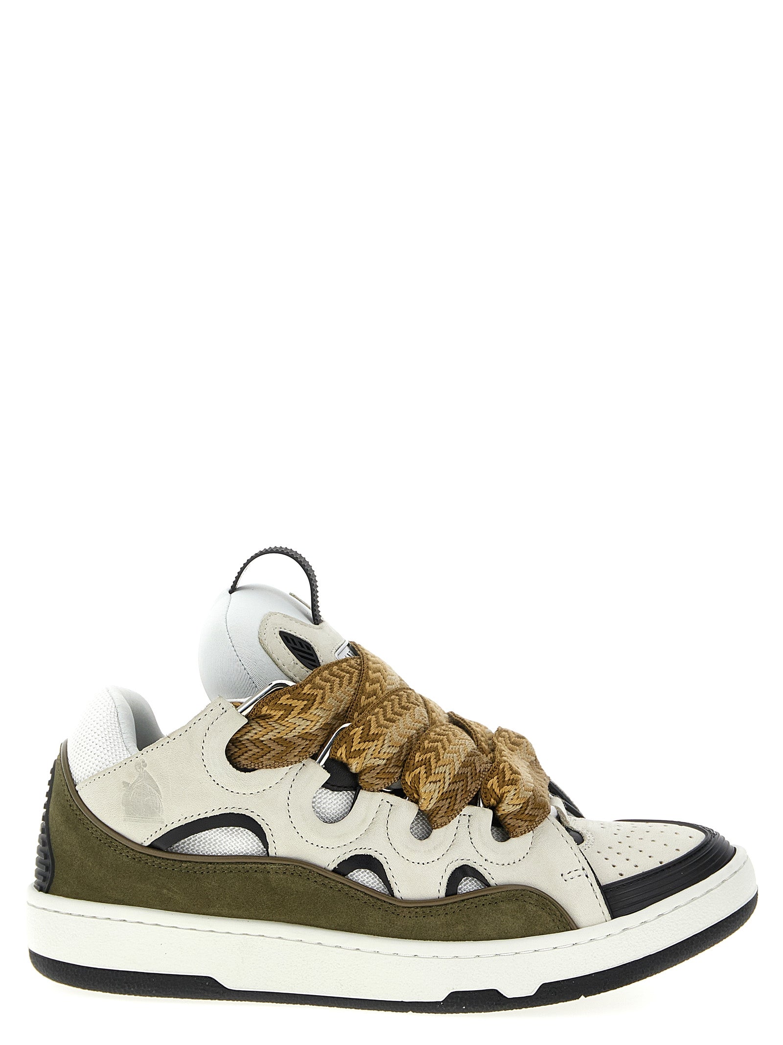 Lanvin Multicolor Calf Leather Bos Taurus Chunky Men's Sneakers