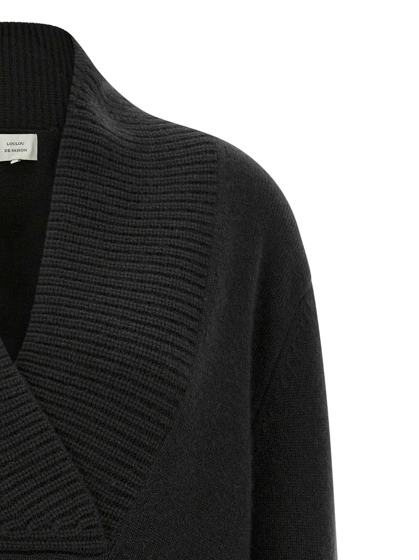 Loulou De Saison Black Cashmere Women's Cardigan