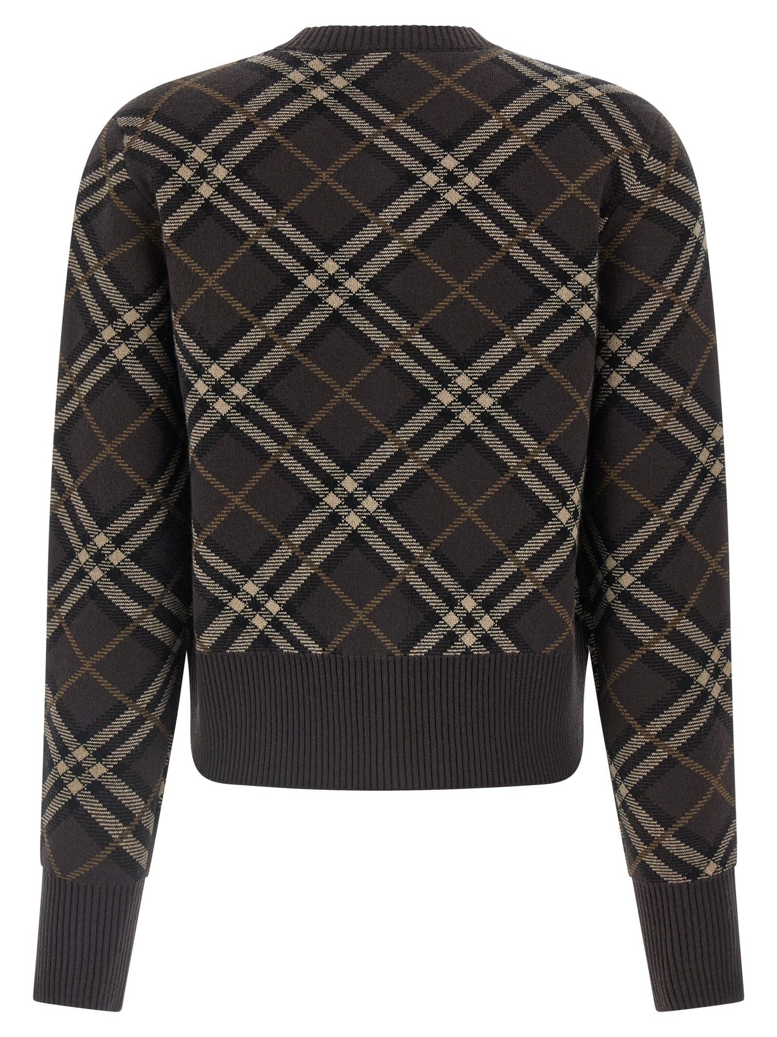 Burberry Brown Wool Women's Cardigan