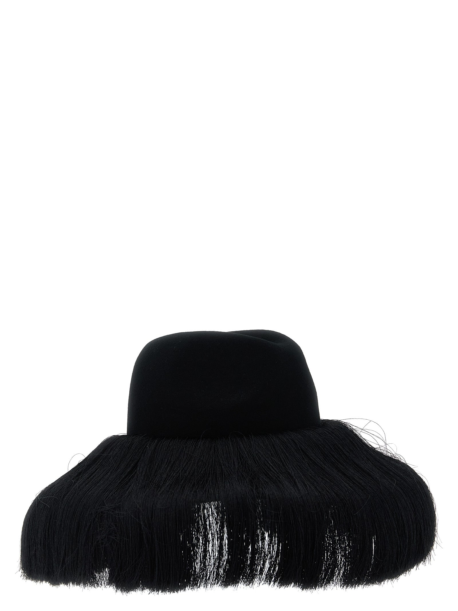 Comme Des Garçons Black Wool Women's Fedora