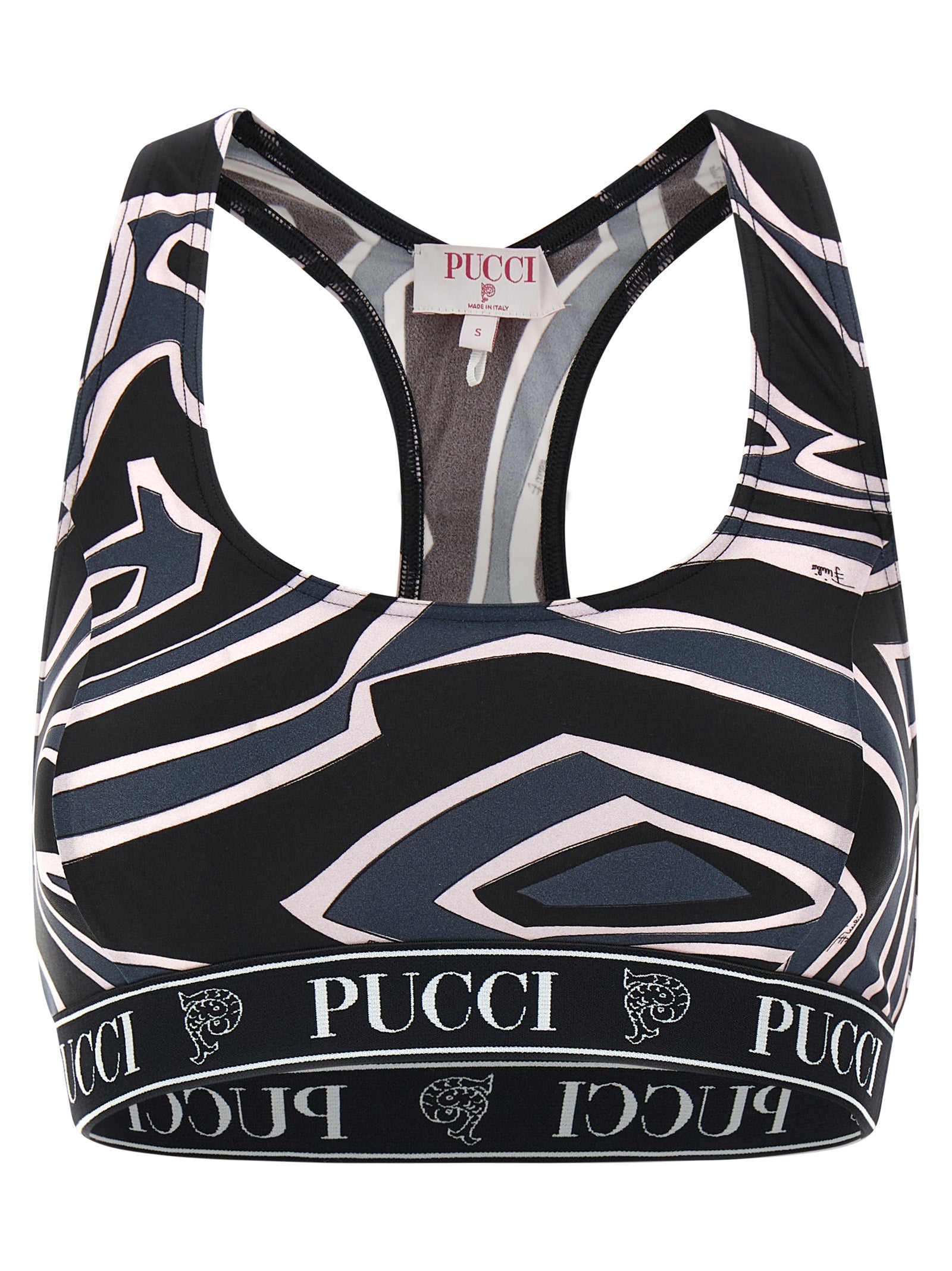 Emilio Pucci Black Polyamide Sport Women's Bra