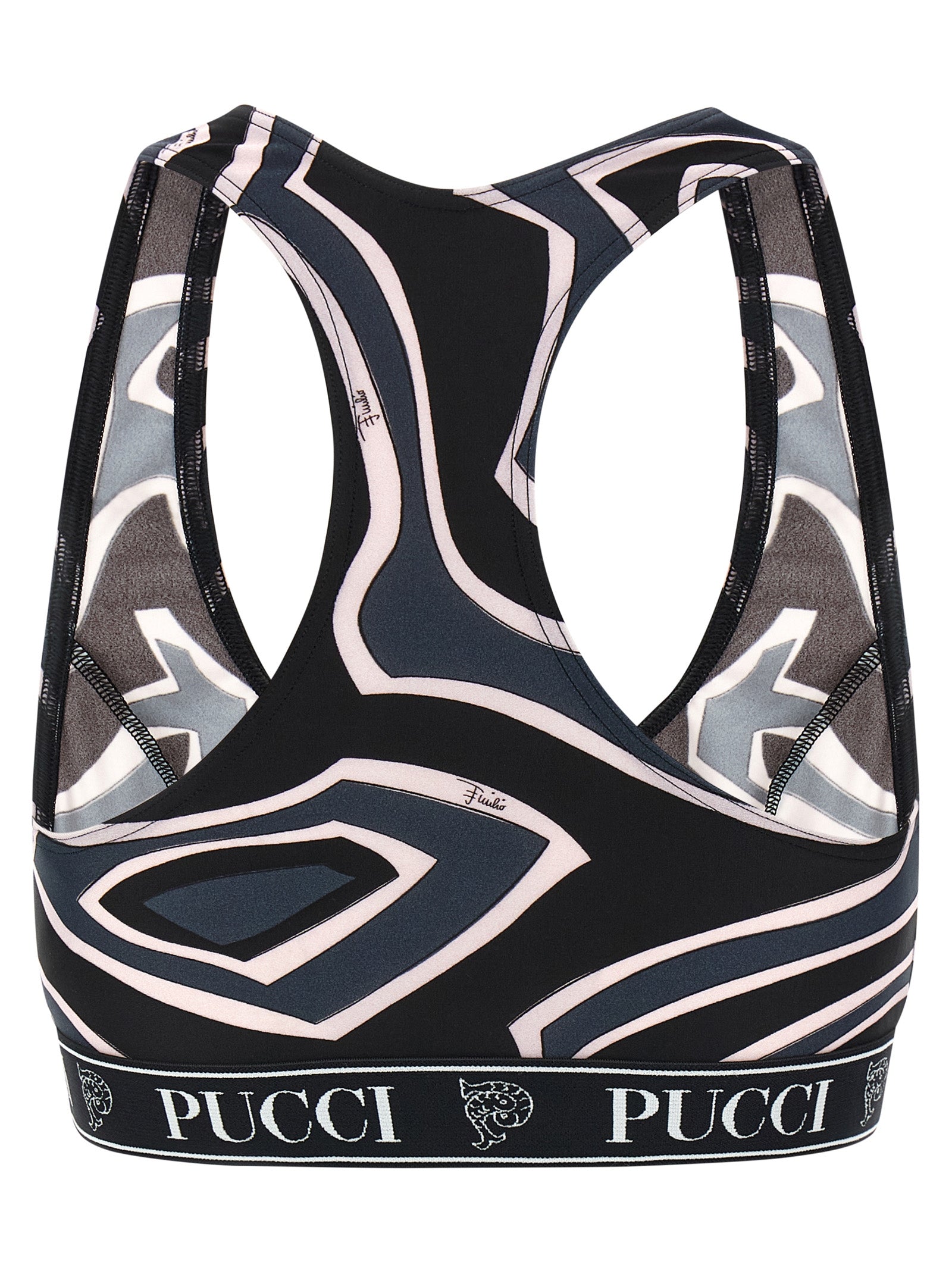 Emilio Pucci Black Polyamide Sport Women's Bra
