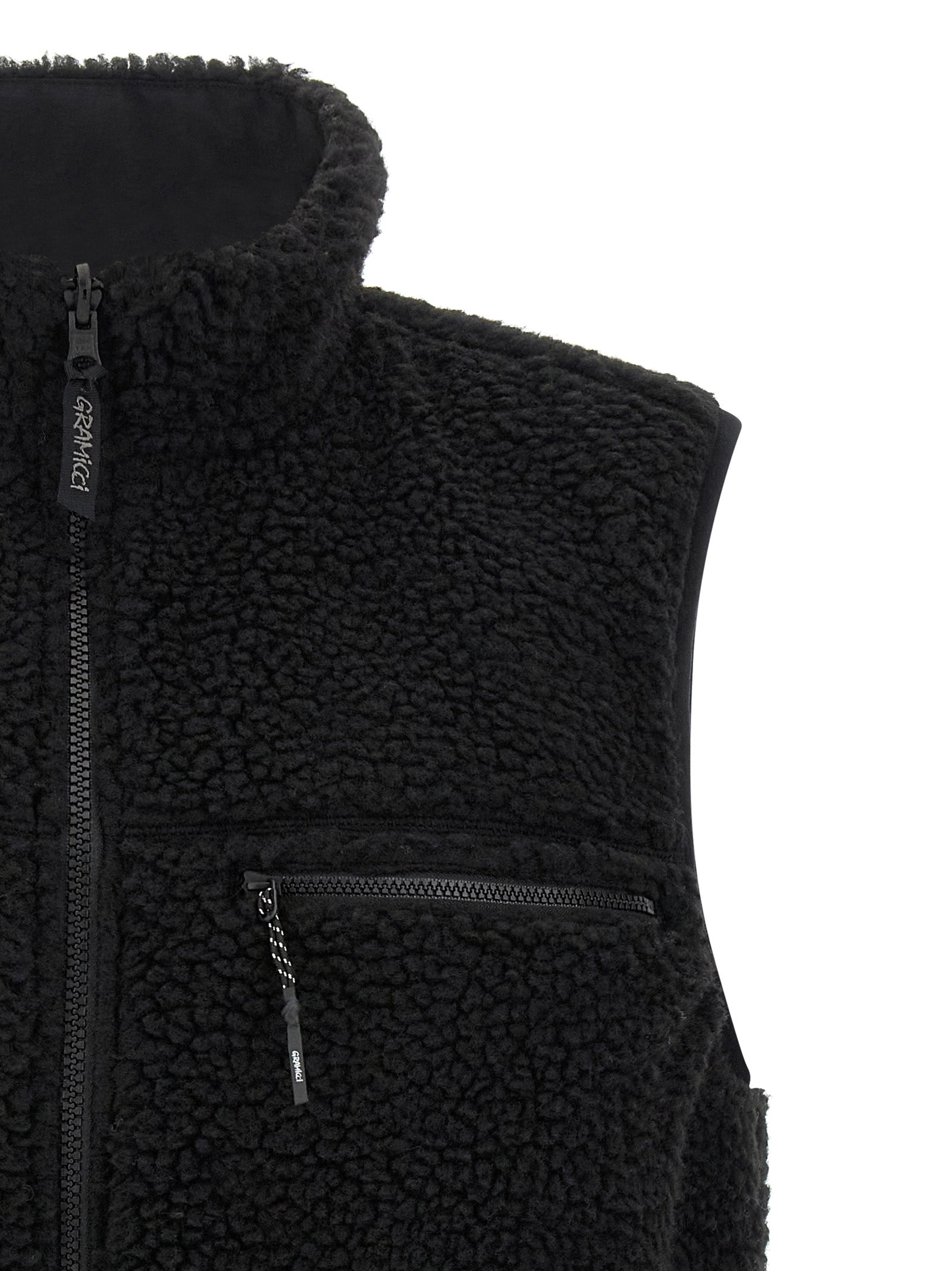 Gramicci Black Polyester Sleeveless Men's Jacket