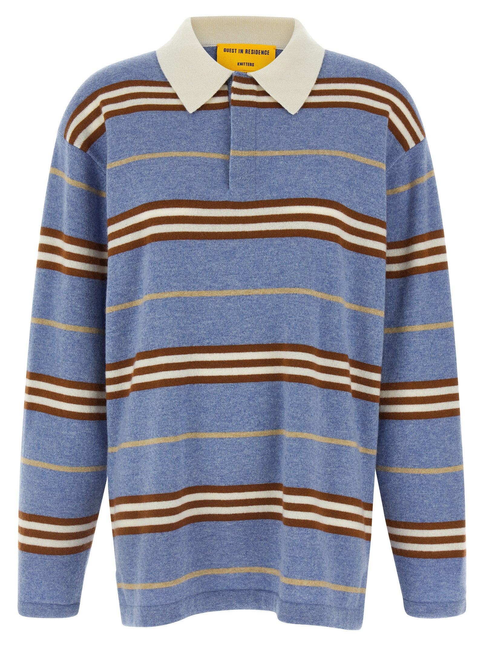 Guest in Residence Blue Cashmere Polo Women's Shirt