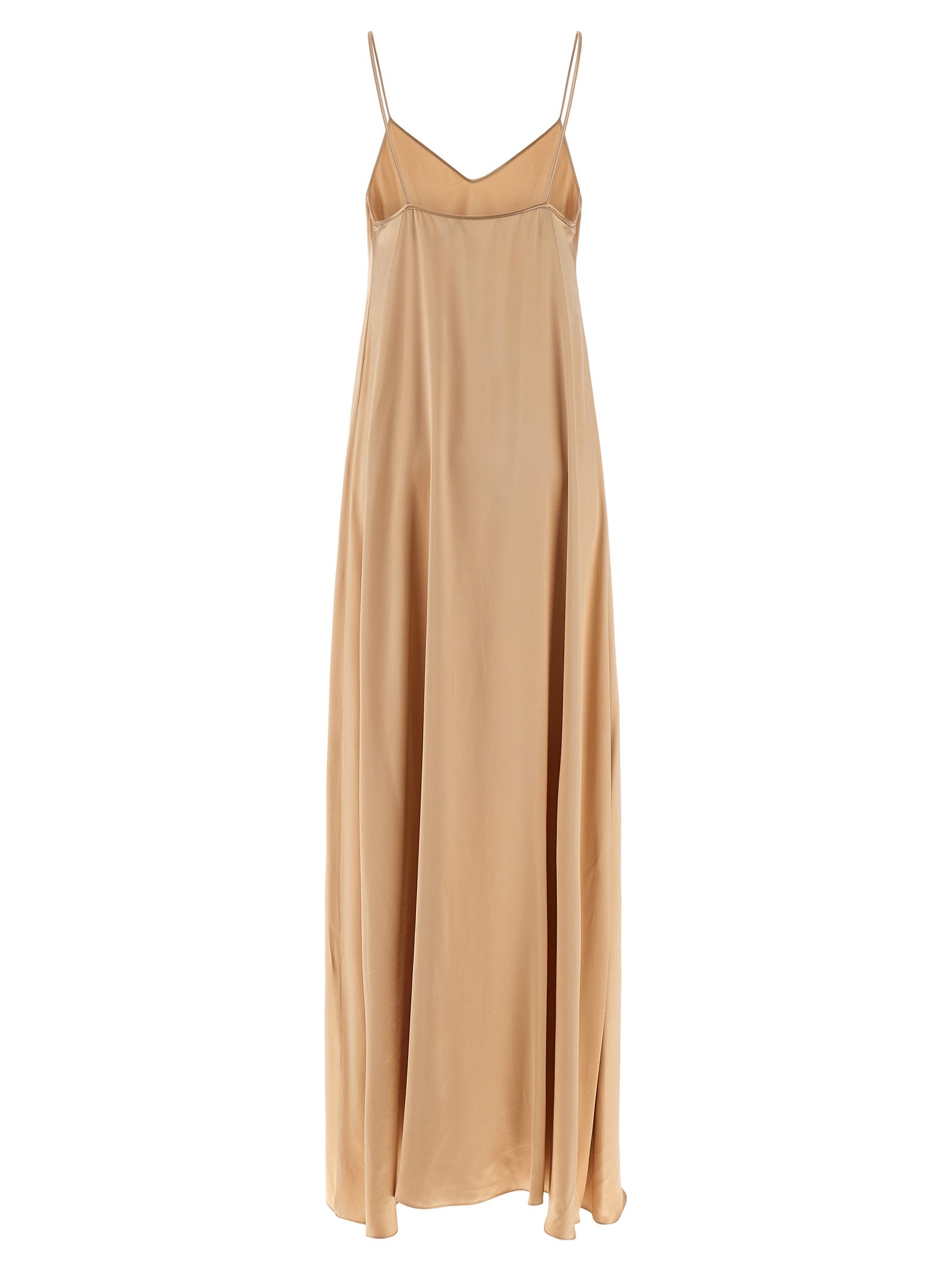 Ferragamo Beige Viscose Long Women's Dress
